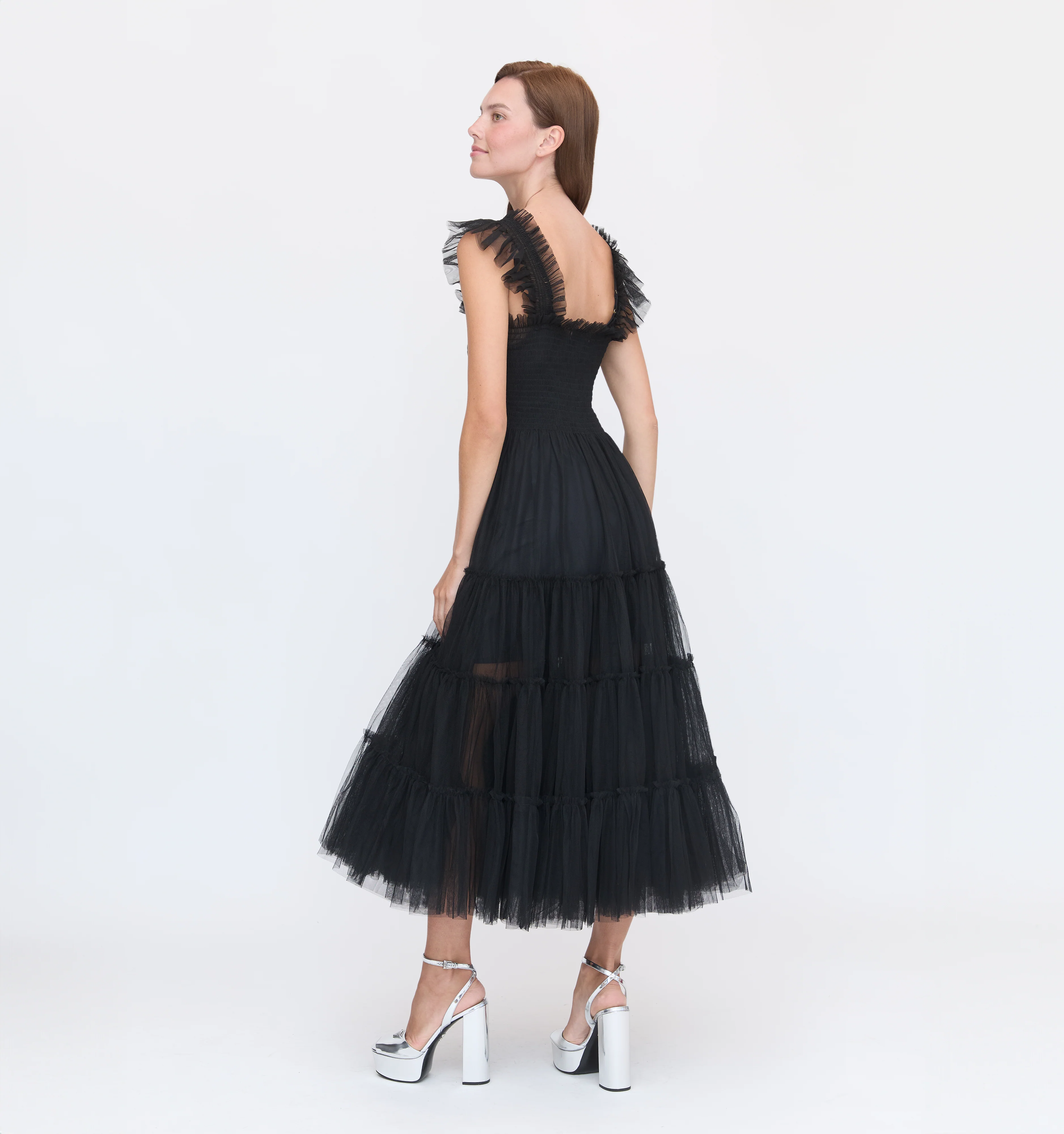 The Tulle Ellie Nap Dress - Black Tulle - Image 3