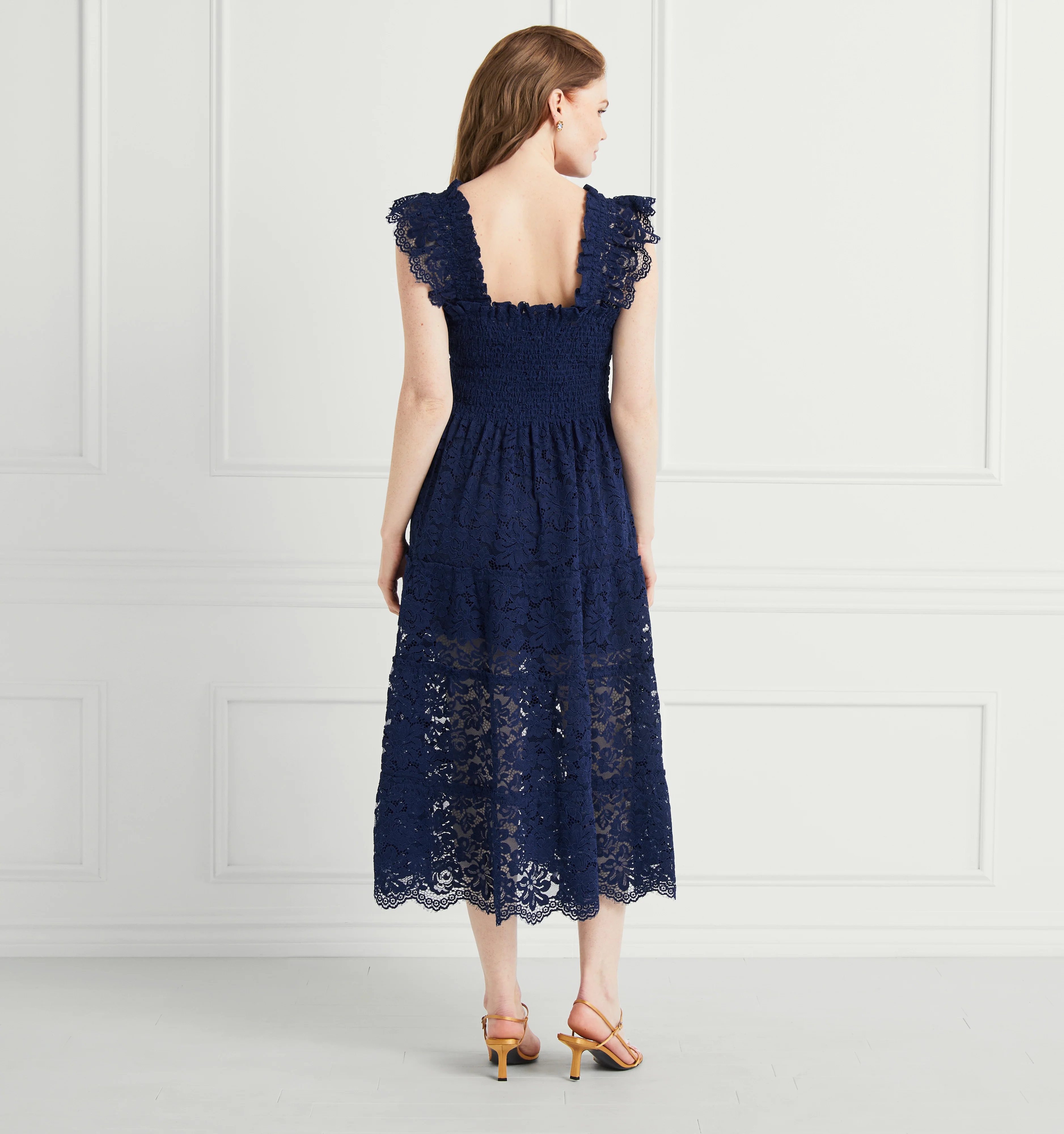 The Lace Ellie Nap Dress - Navy Lace - Image 5