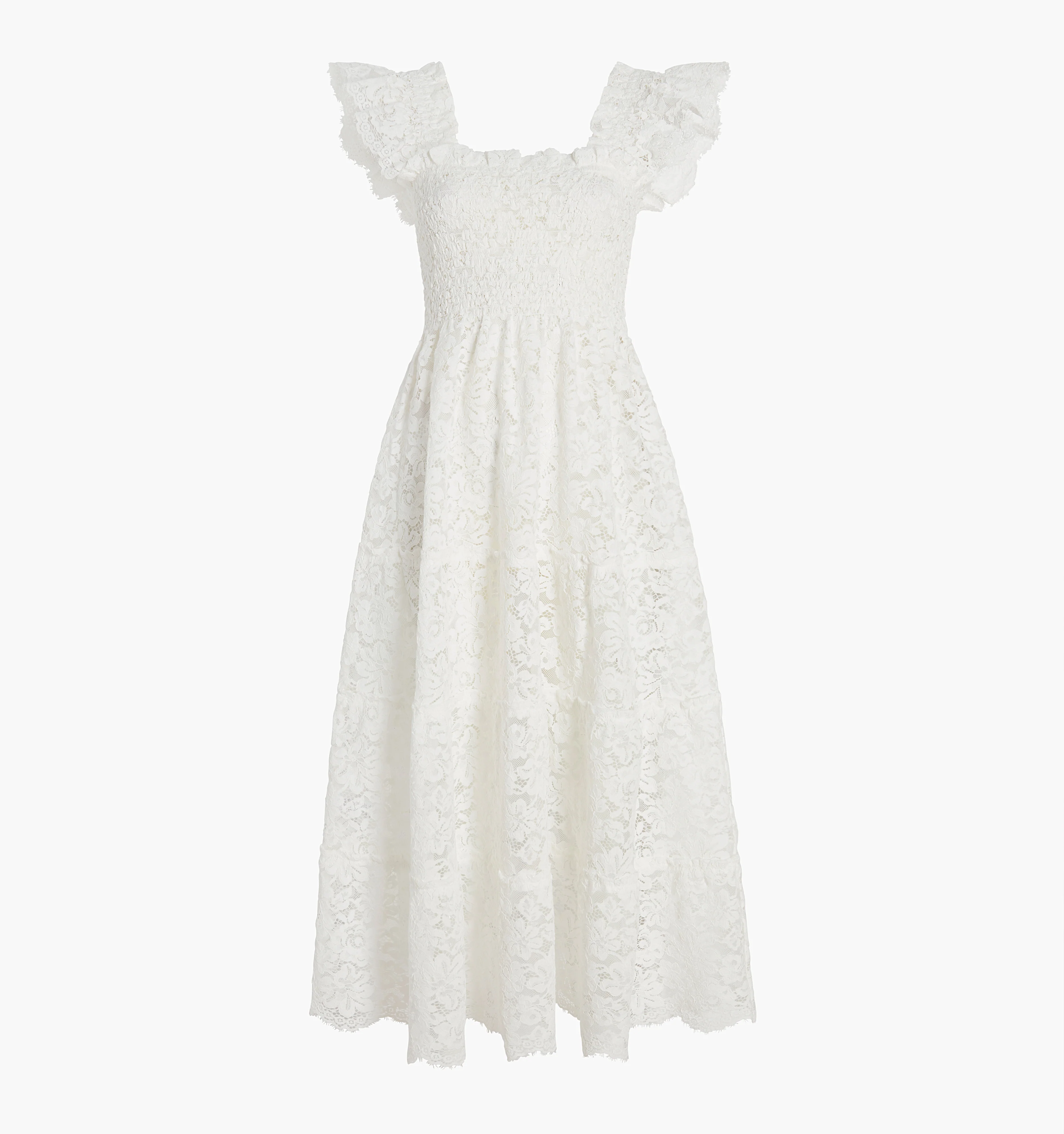 The Lace Ellie Nap Dress - White Fleur Lace - Image 5