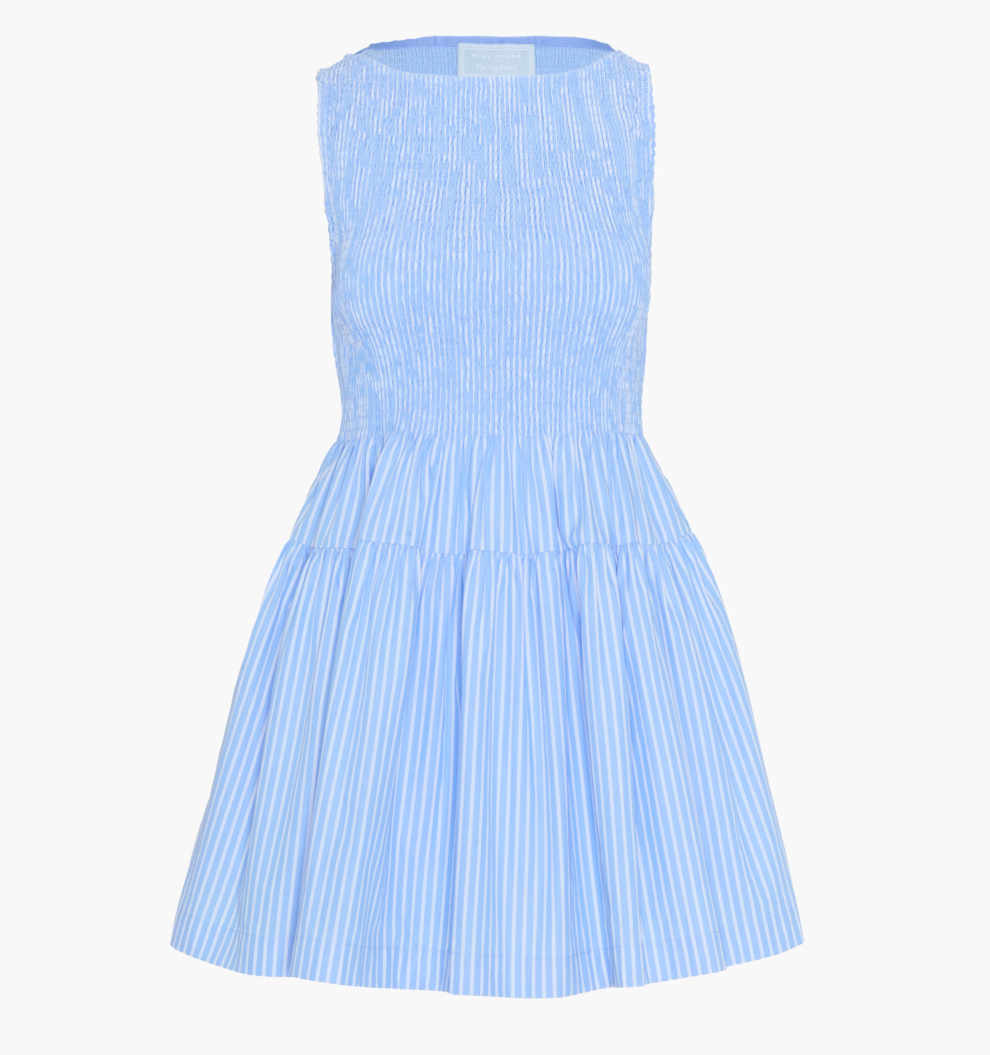 The Cosima Mini Nap Dress - Blue Stripe - Image 5
