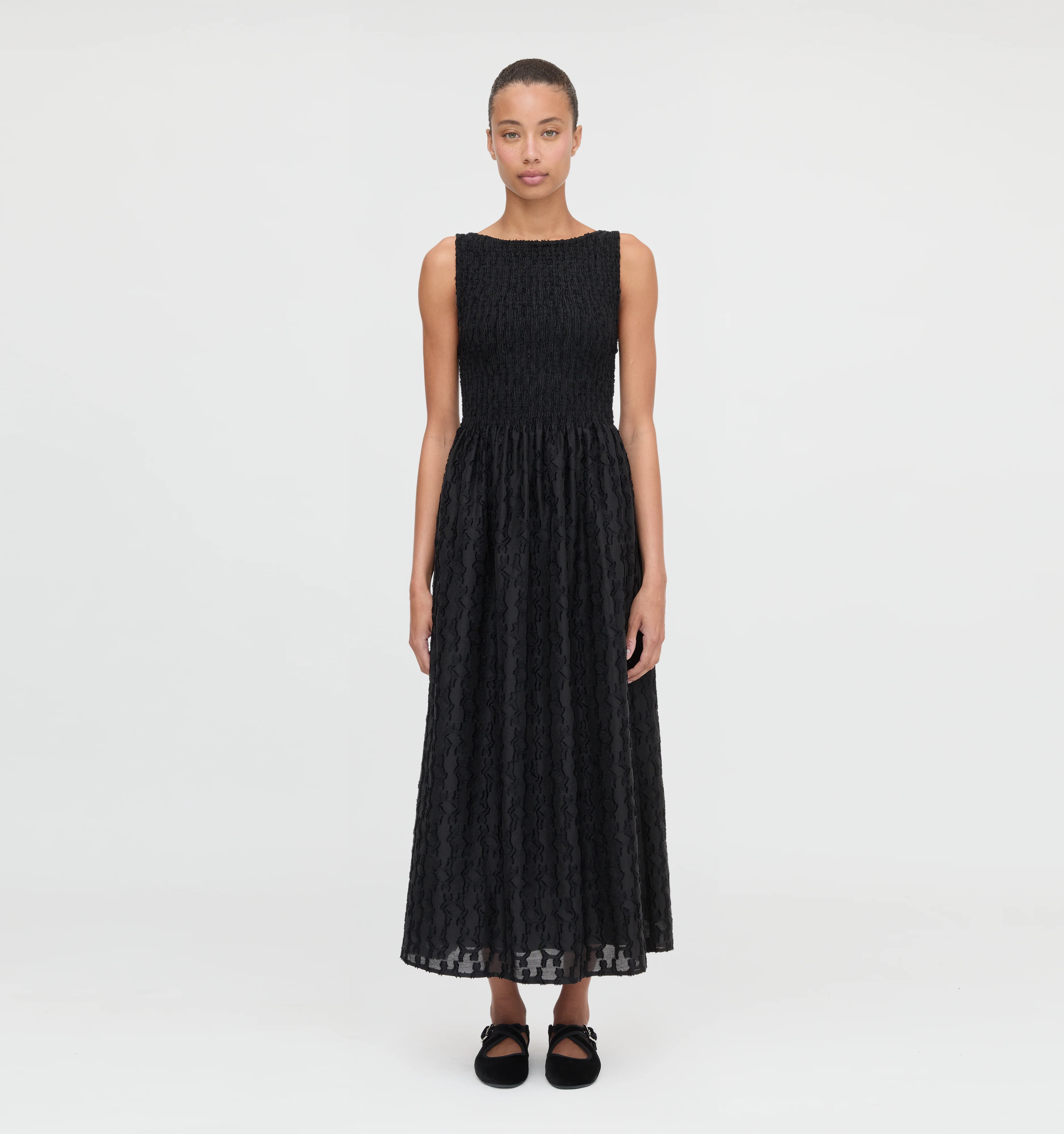 The Cosima Nap Dress - Black Fil Coupé