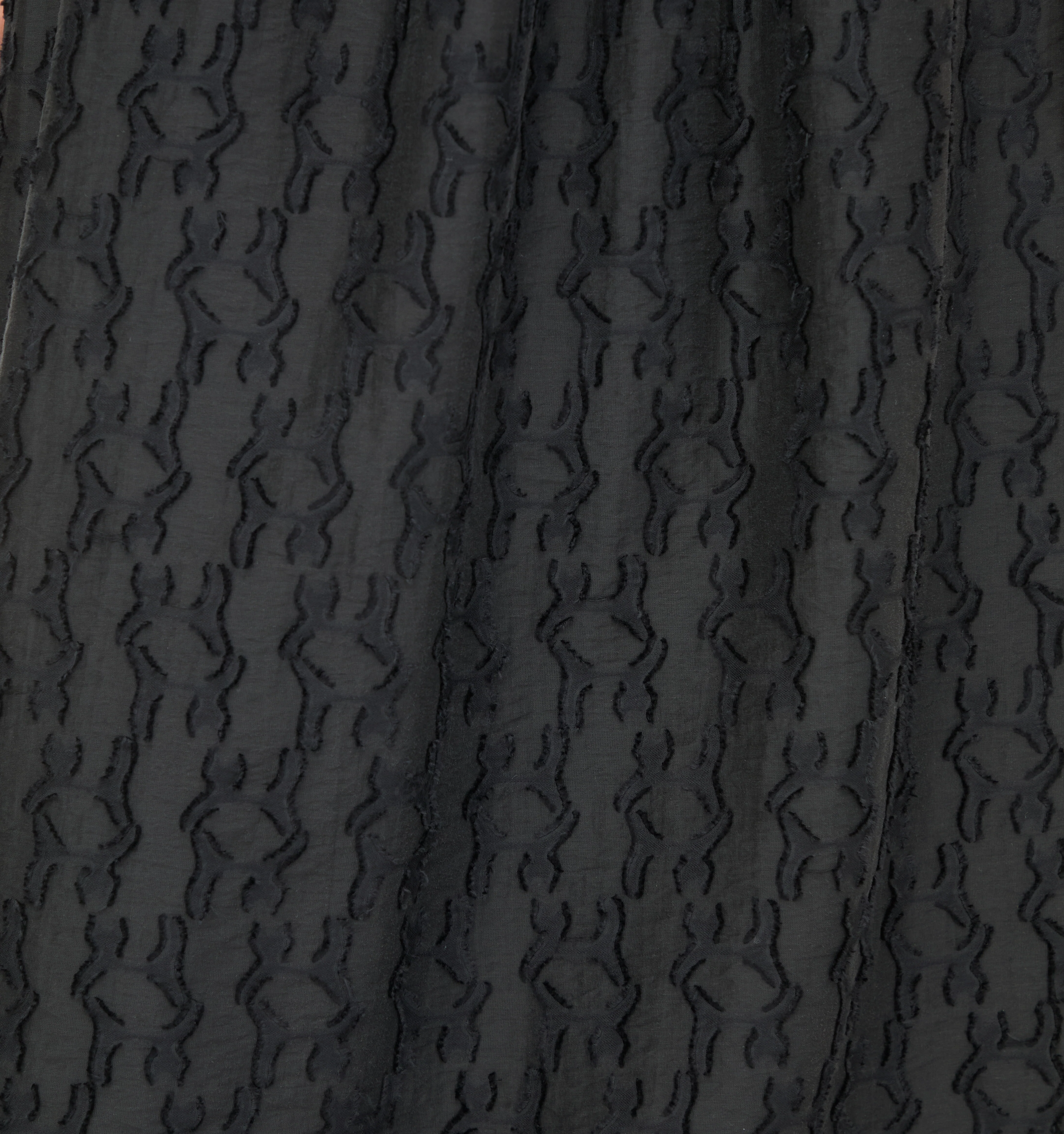 The Cosima Nap Dress - Black Fil Coupé - Image 5