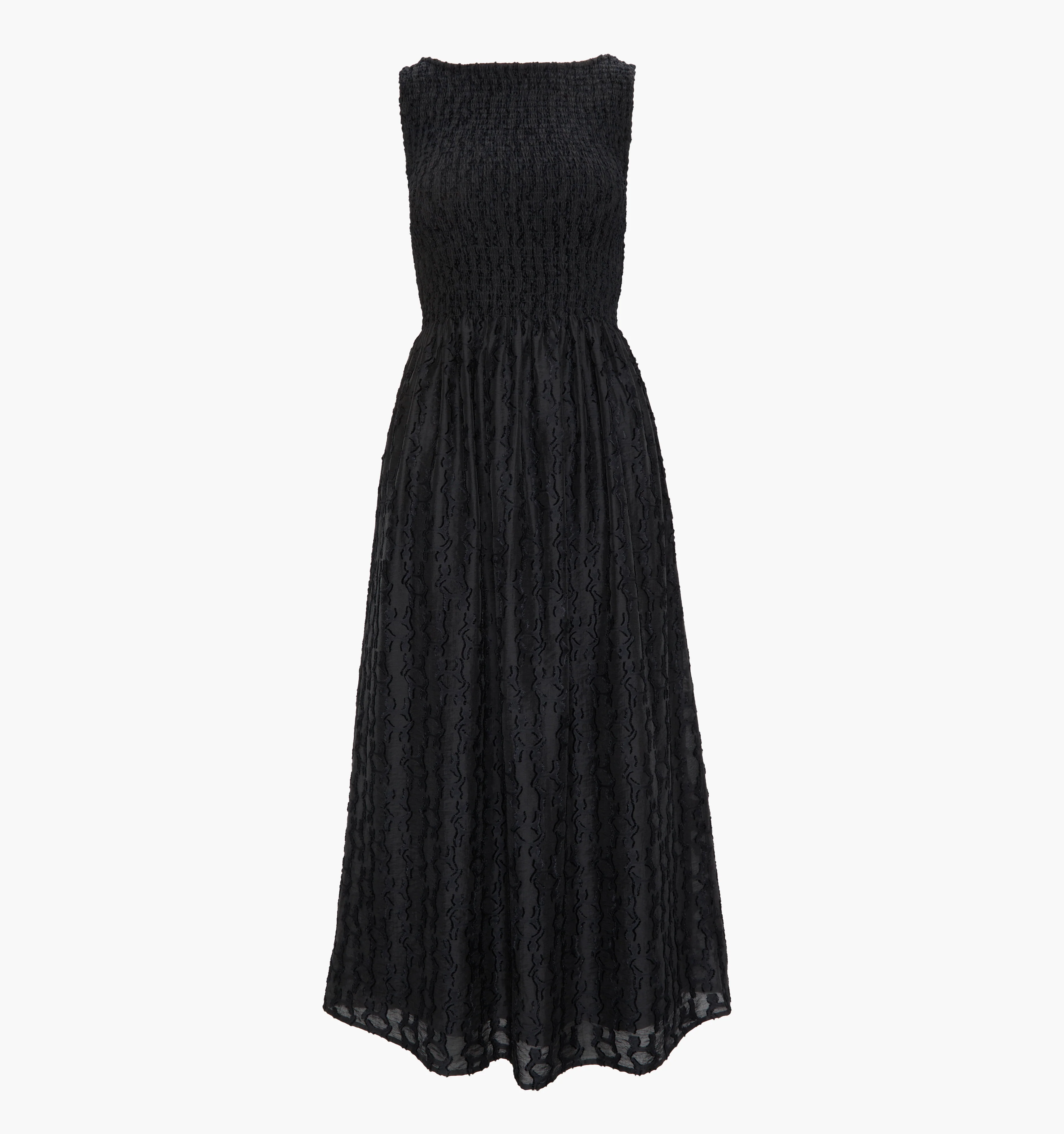 The Cosima Nap Dress - Black Fil Coupé - Image 6