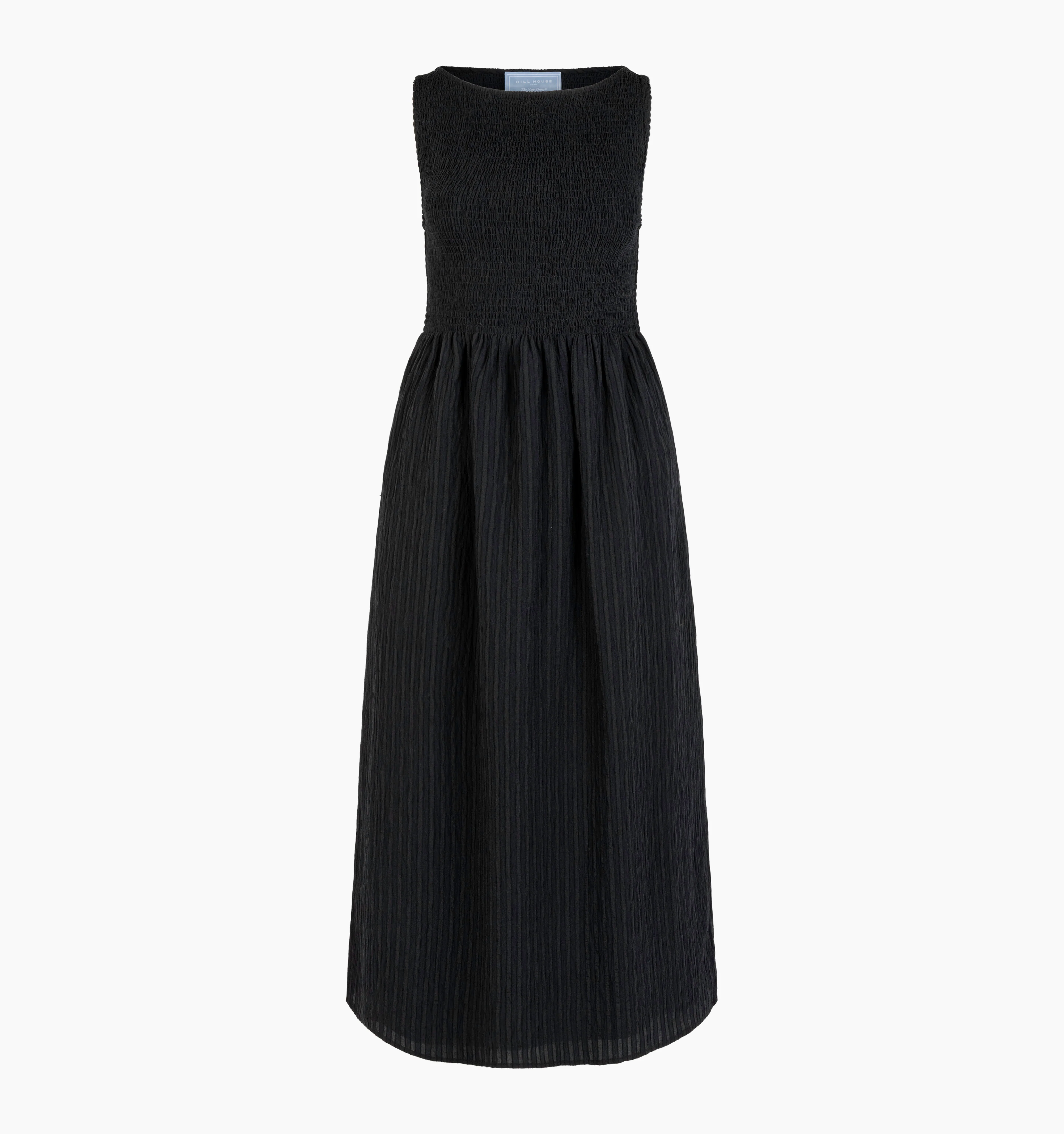The Cosima Nap Dress - Black Tonal Seersucker - Image 6