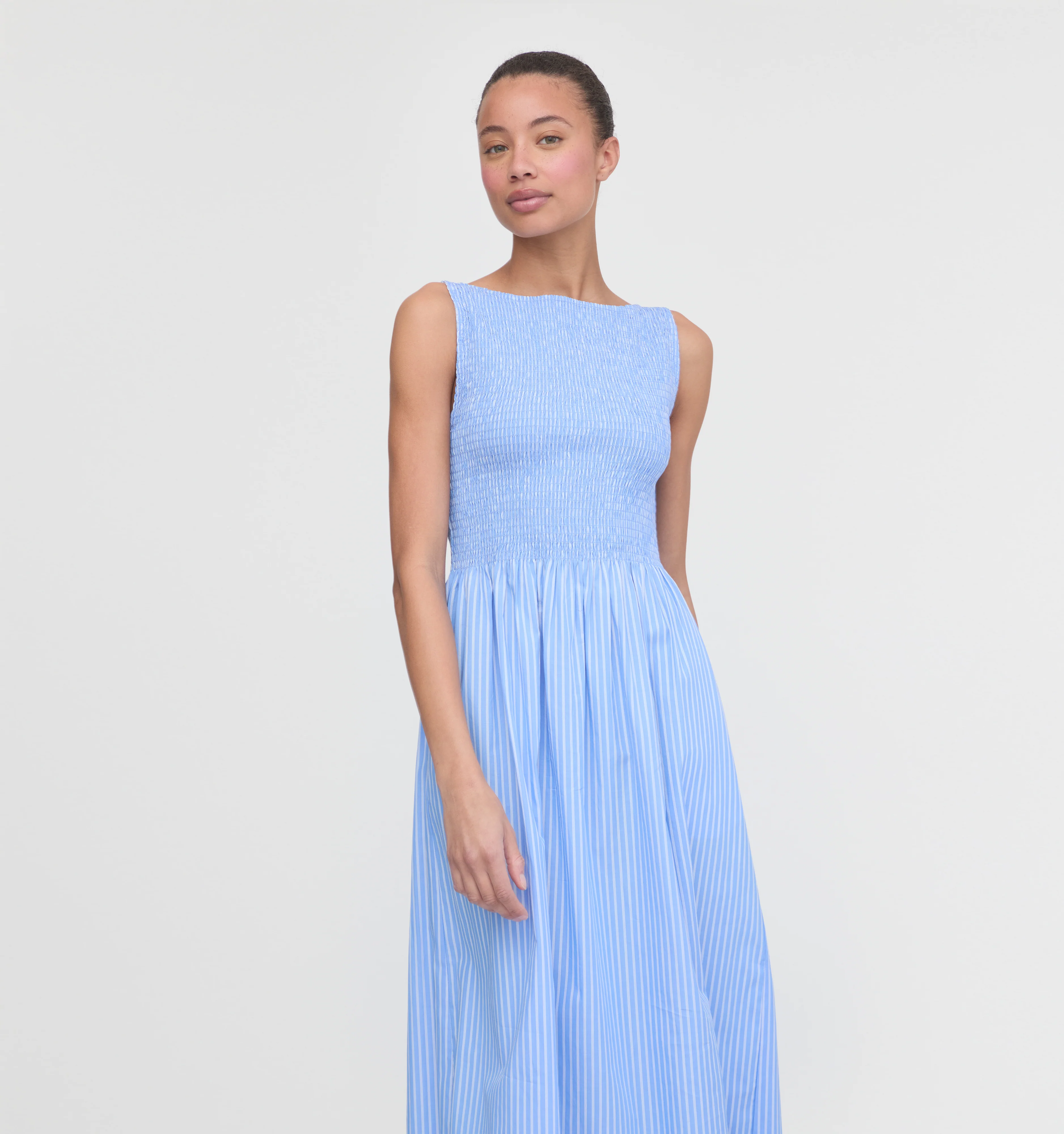 The Cosima Nap Dress - Blue Stripe - Image 3