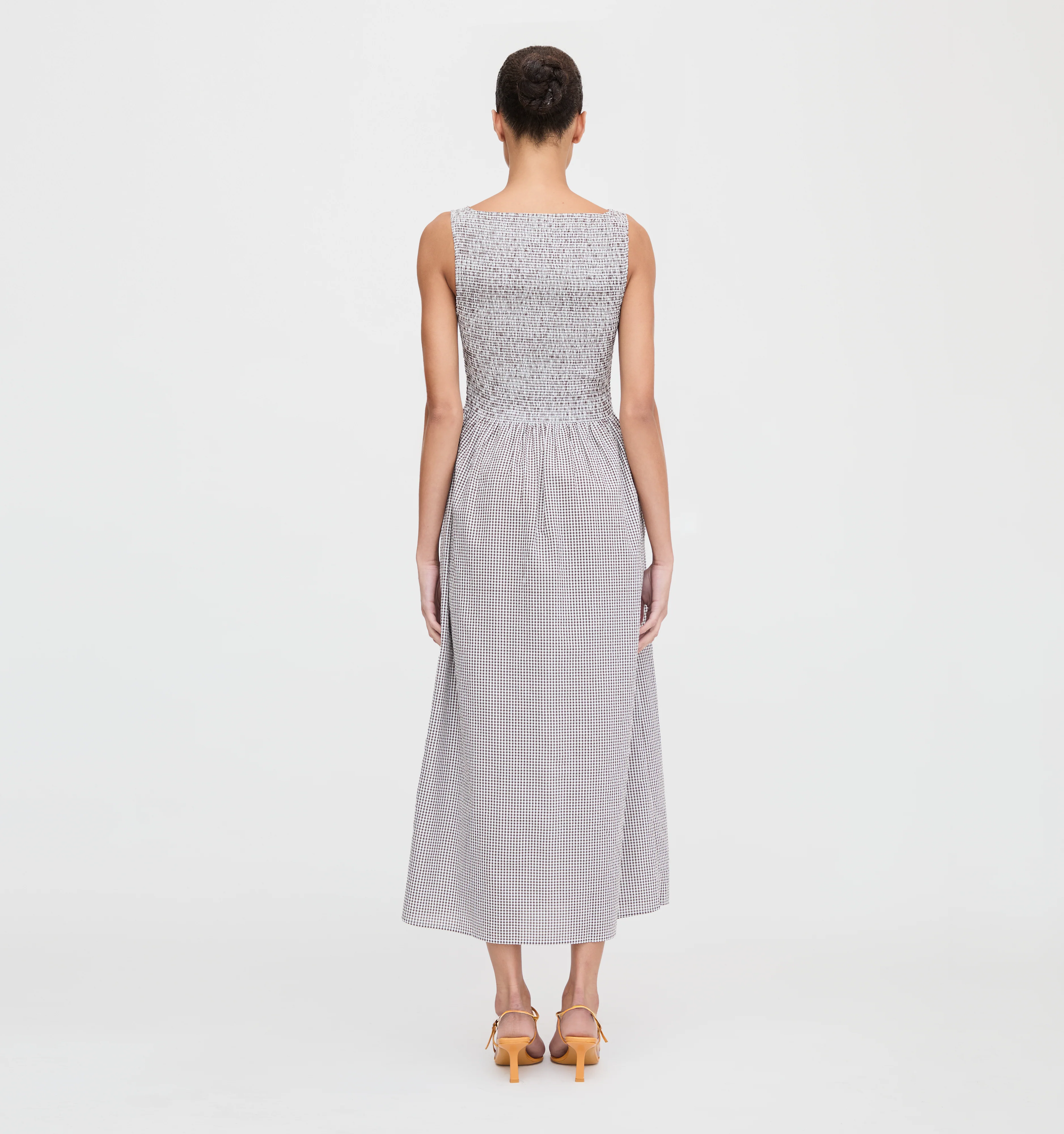 The Cosima Nap Dress - Chocolate Gingham - Image 3