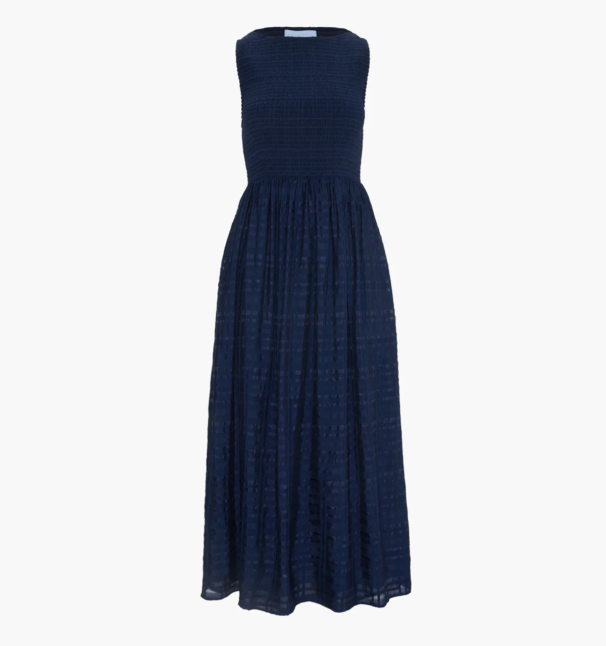 The Cosima Nap Dress - Navy Sheer Plaid - Image 5