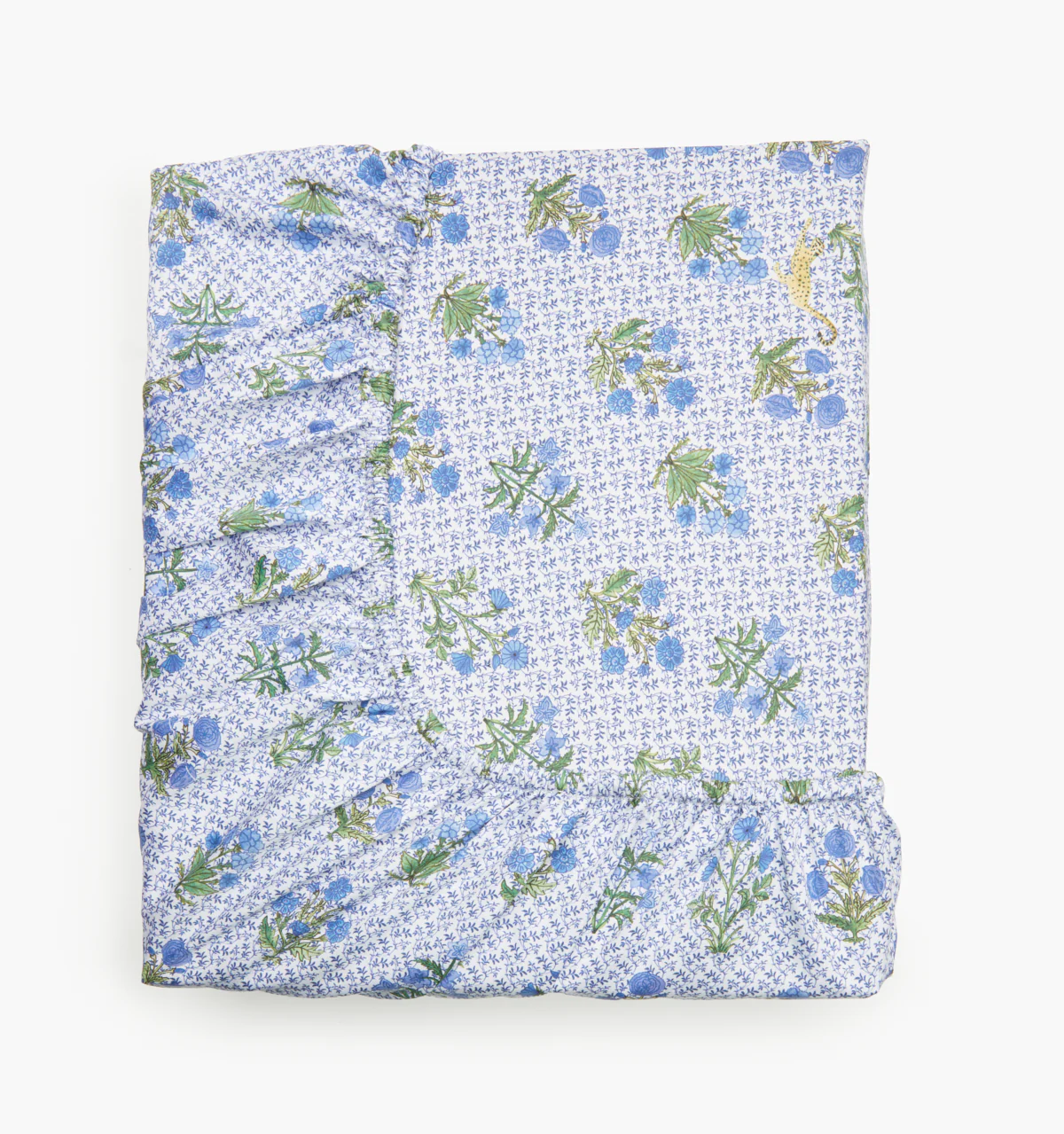 The Crib Sheet - Blue Block Print - Image 3