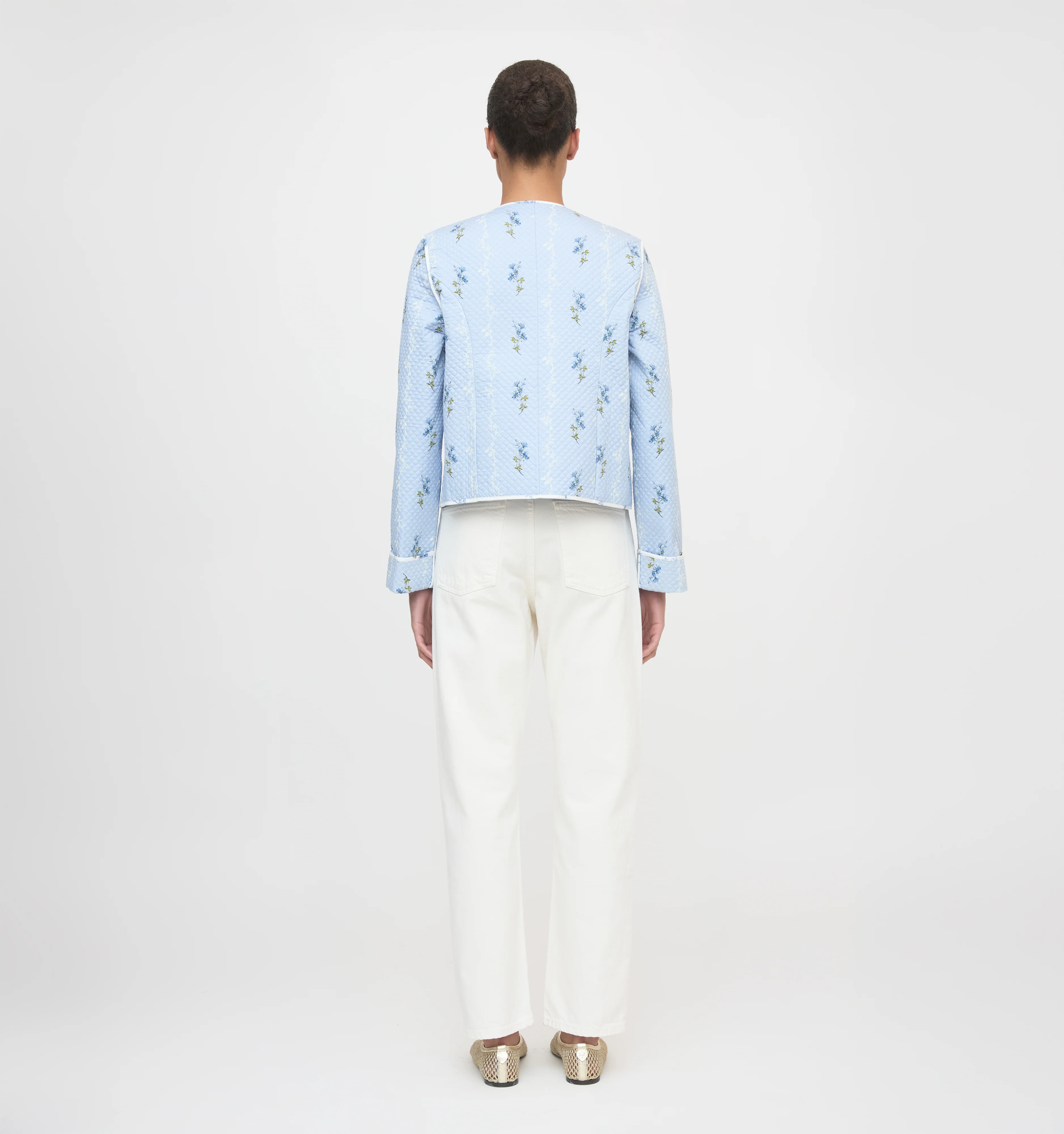 The Cropped Rowan Jacket - Bluebell Waltz - Image 6
