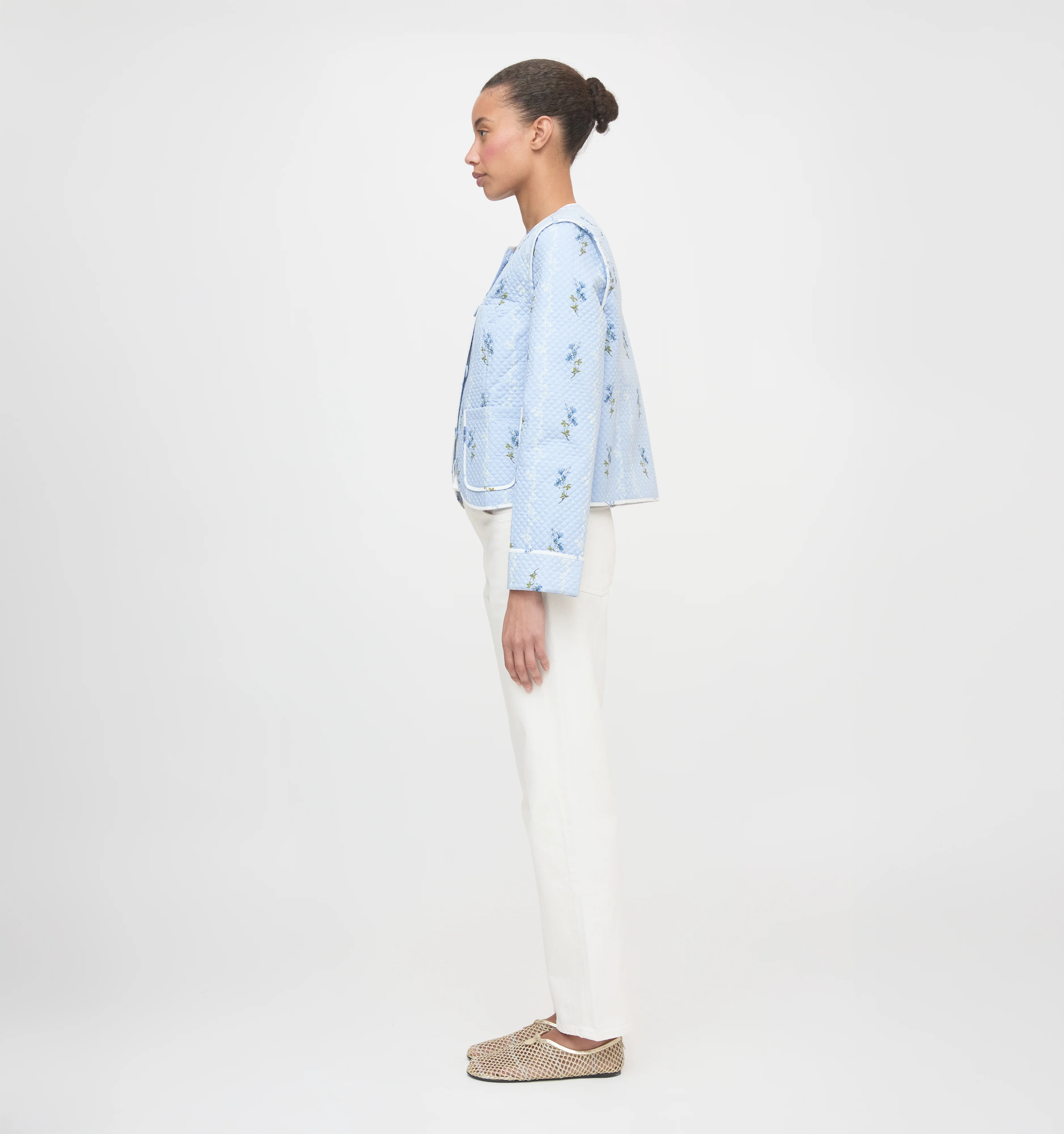 The Cropped Rowan Jacket - Bluebell Waltz - Image 7