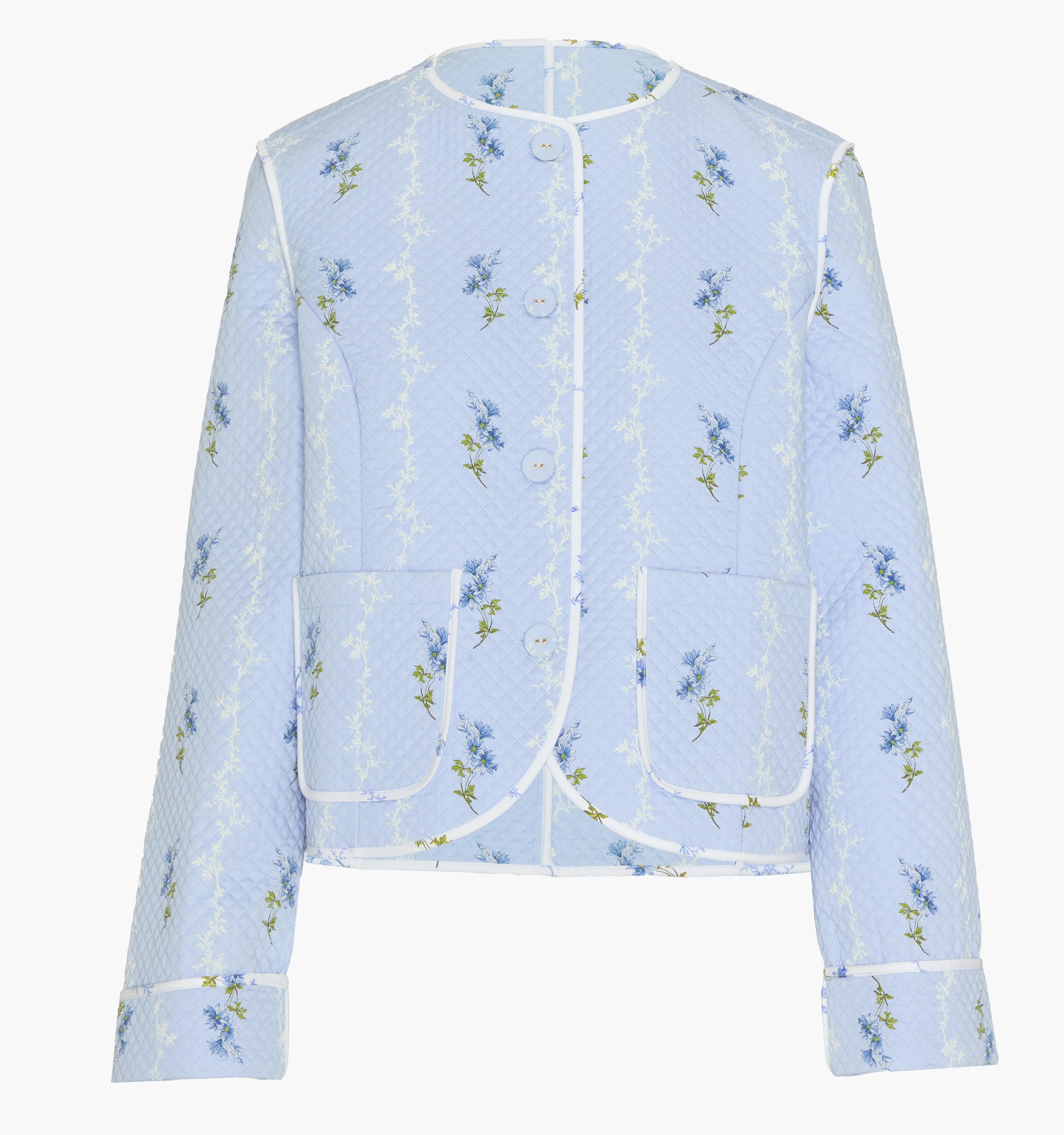 The Cropped Rowan Jacket - Bluebell Waltz - Image 8