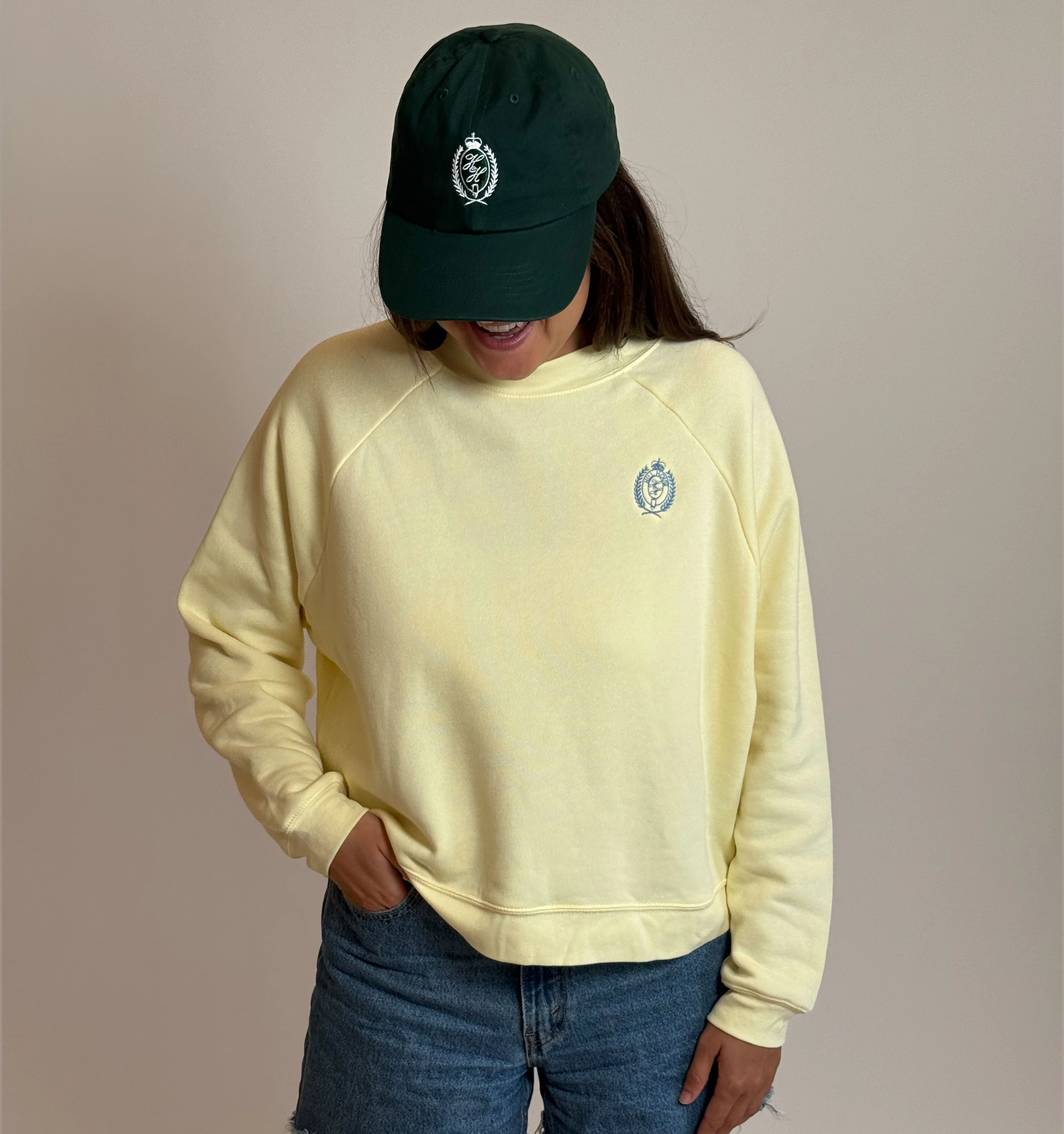 The Cropped Sweatshirt - Butter Yellow - Image 5