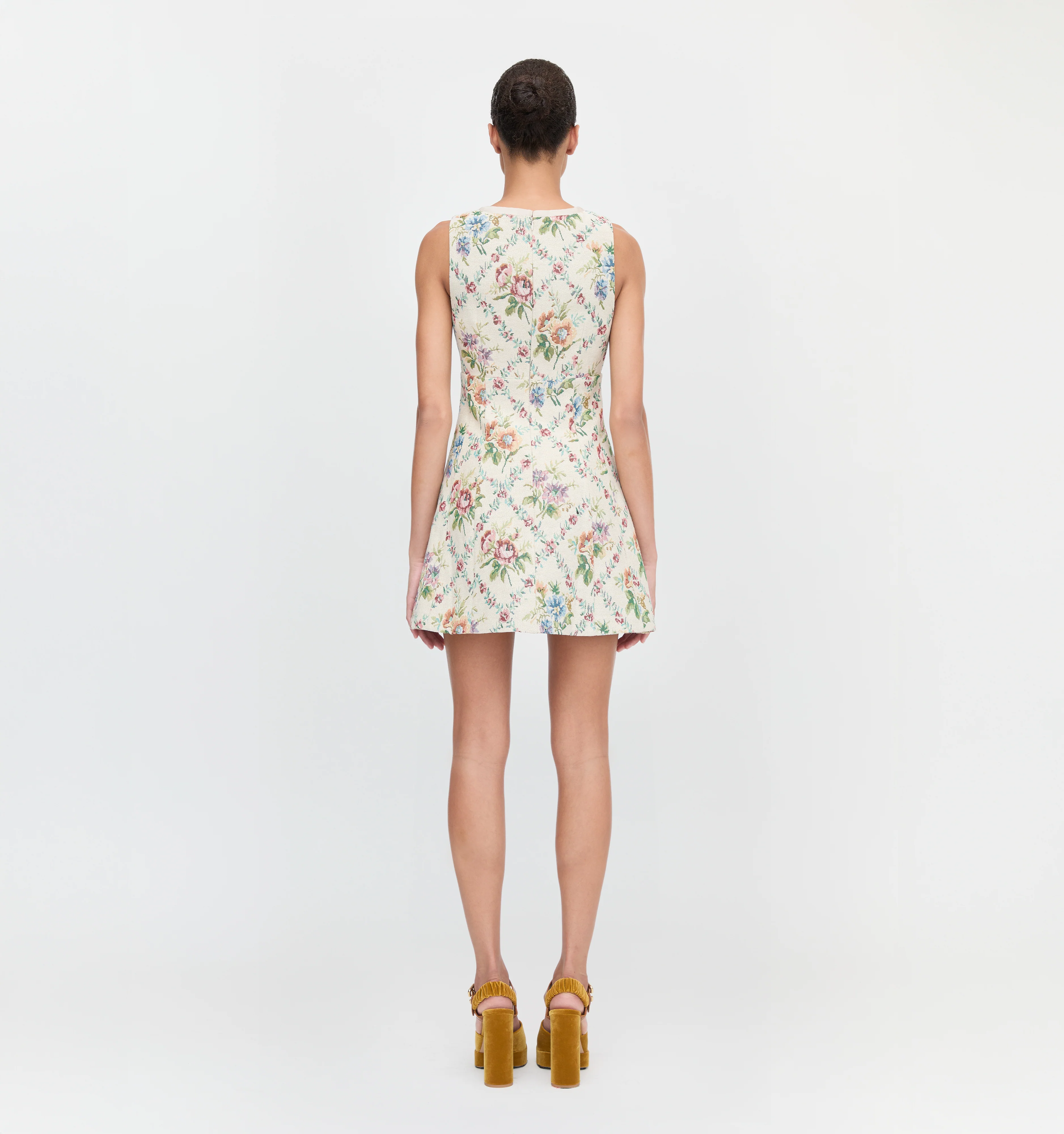 The Daria Dress - Tapestry Trellis Brocade - Image 5