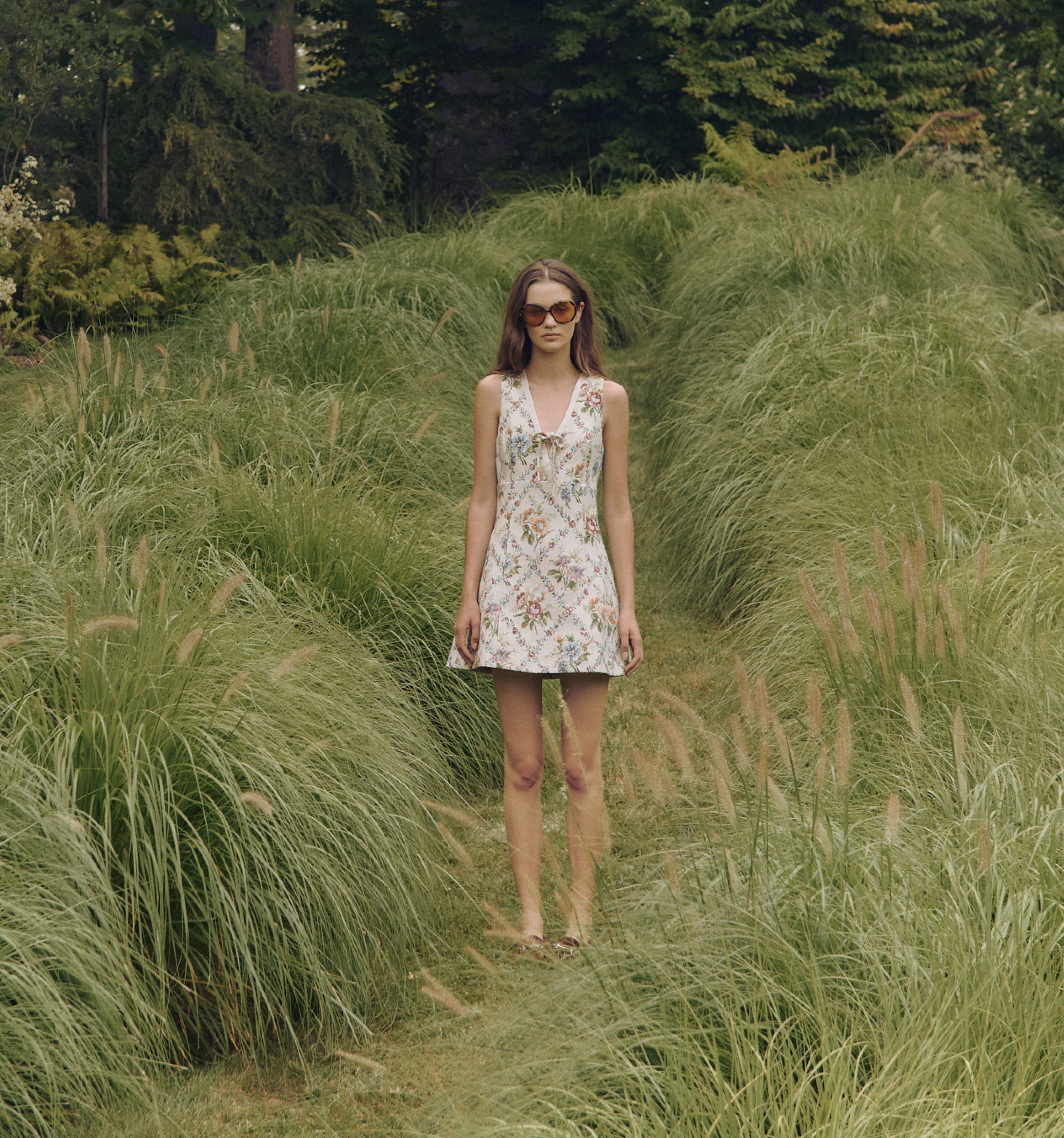 The Daria Dress - Tapestry Trellis Brocade - Image 7