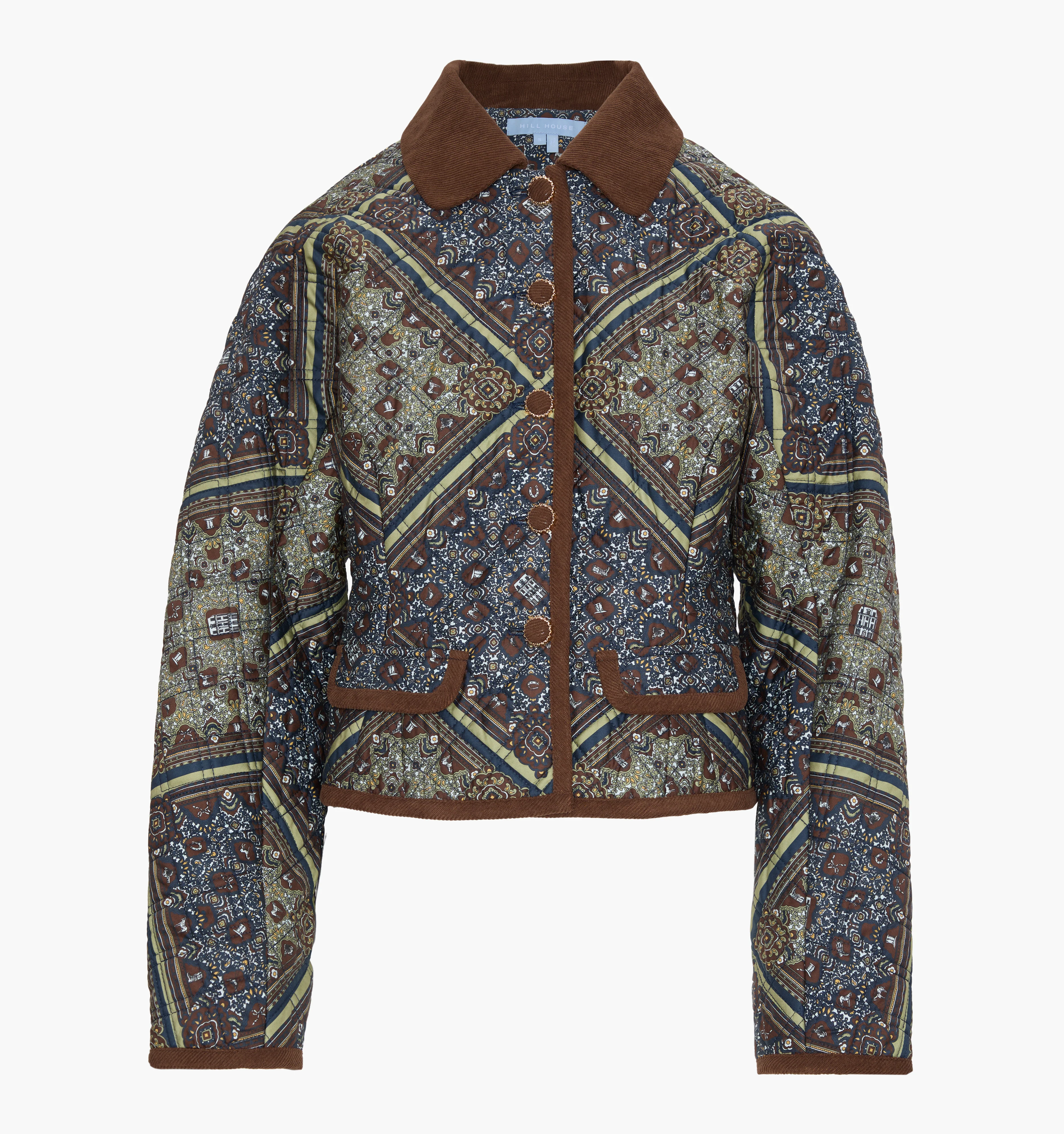 The Dax Jacket - Olive Equestrian Scarf - Image 10