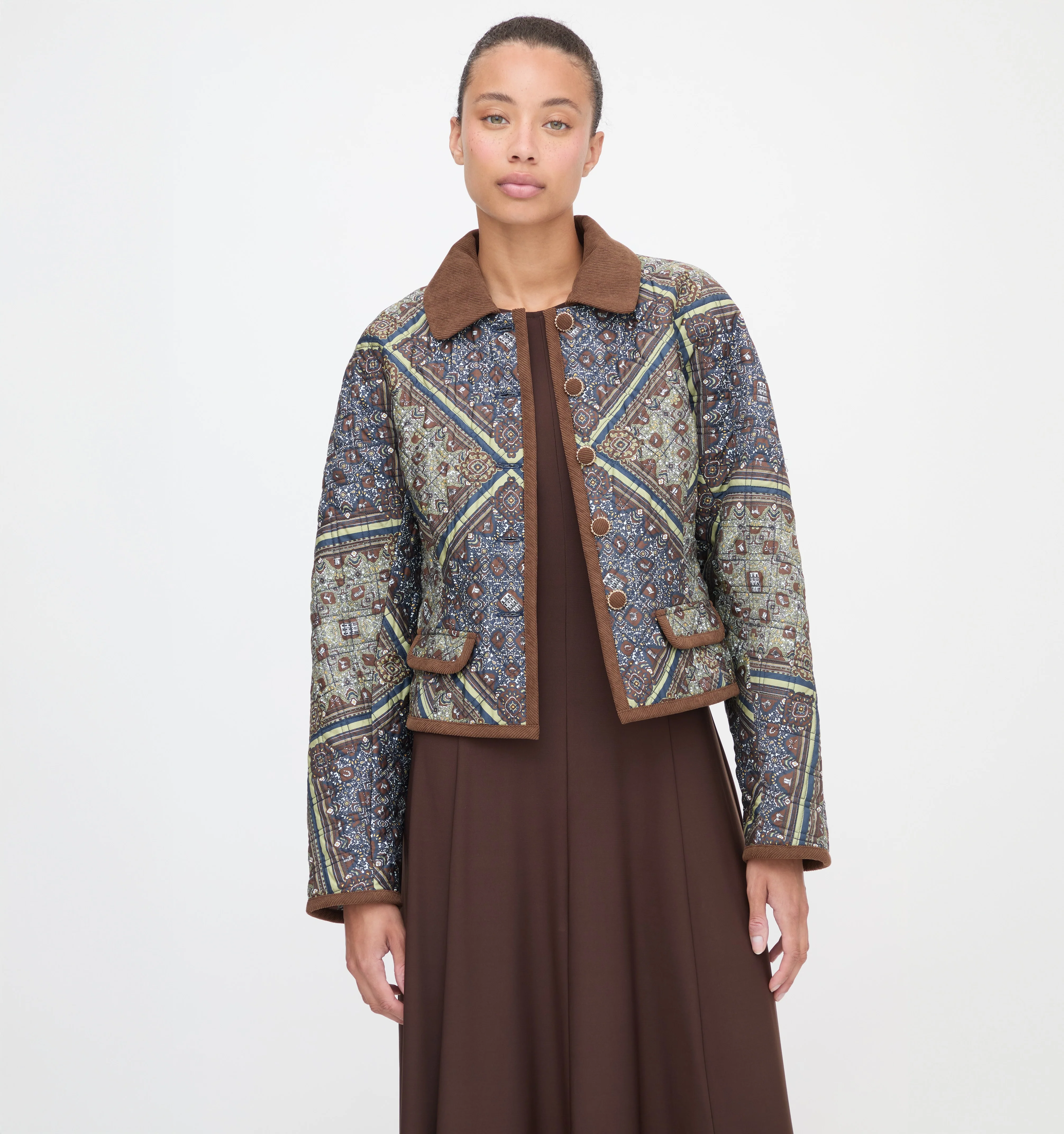 The Dax Jacket - Olive Equestrian Scarf - Image 7