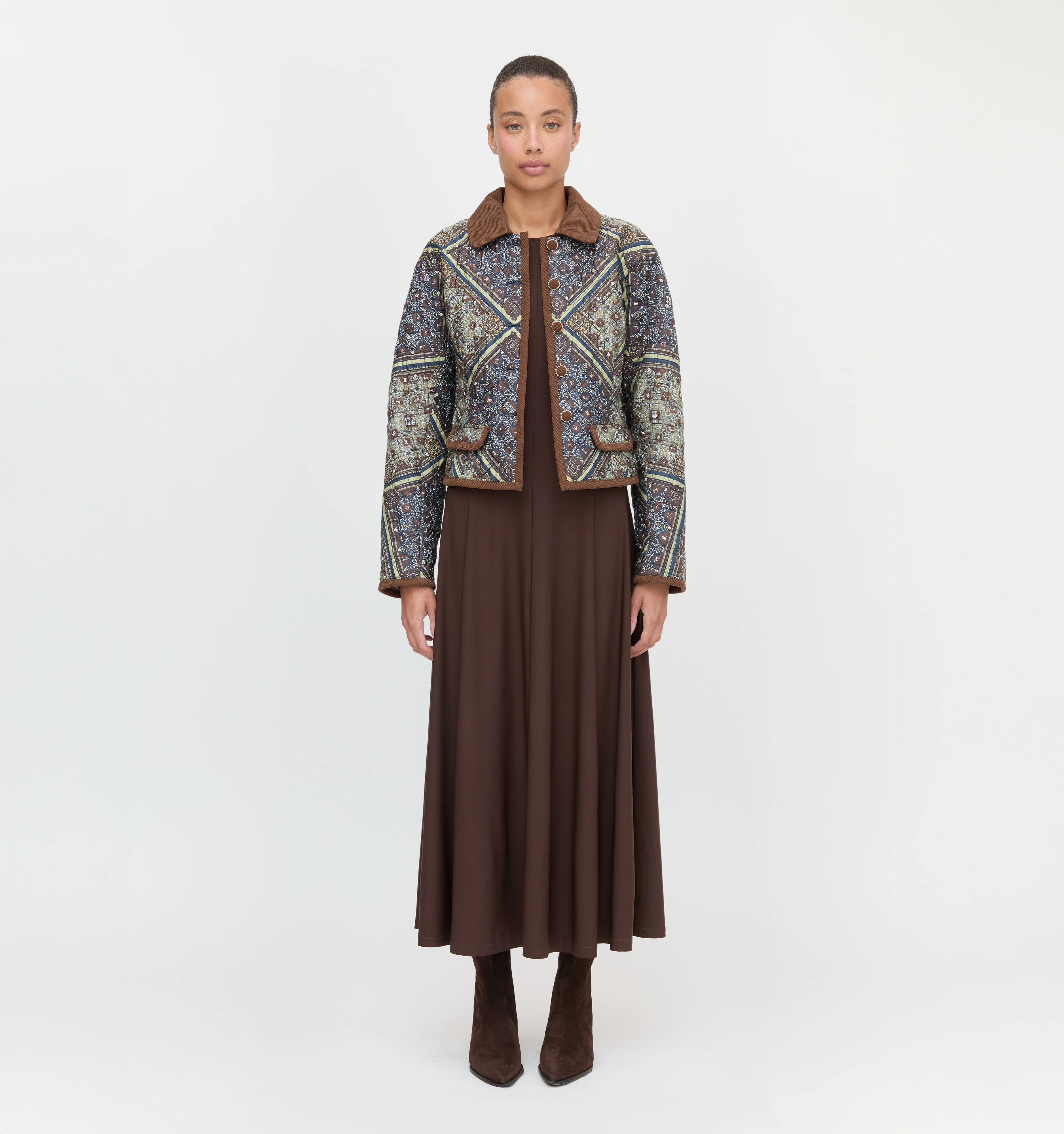 The Dax Jacket - Olive Equestrian Scarf - Image 8