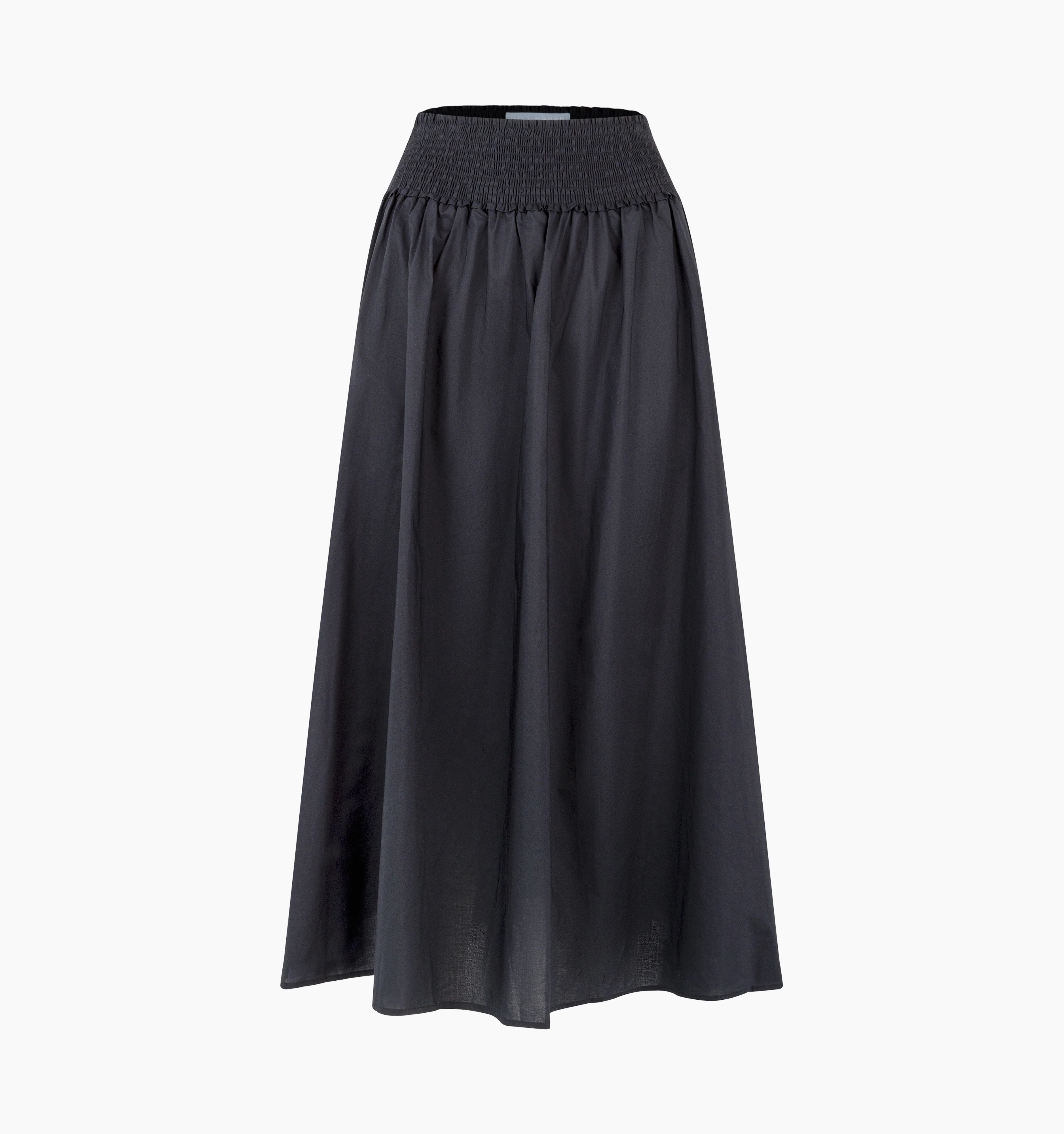 The Delphine Nap Skirt - Black Cotton - Image 4
