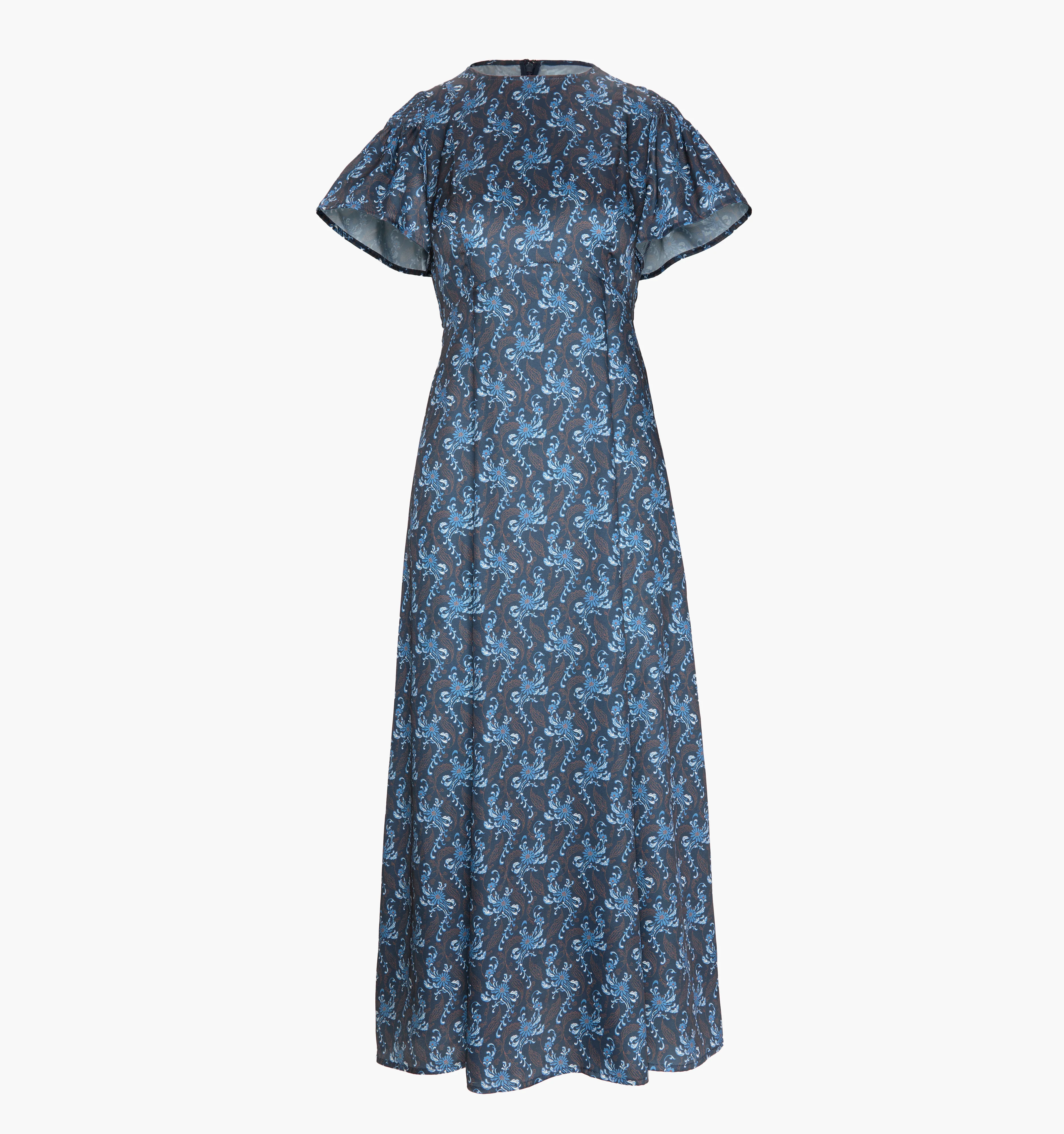 The Dominique Dress - Navy Cala Paisley - Image 5