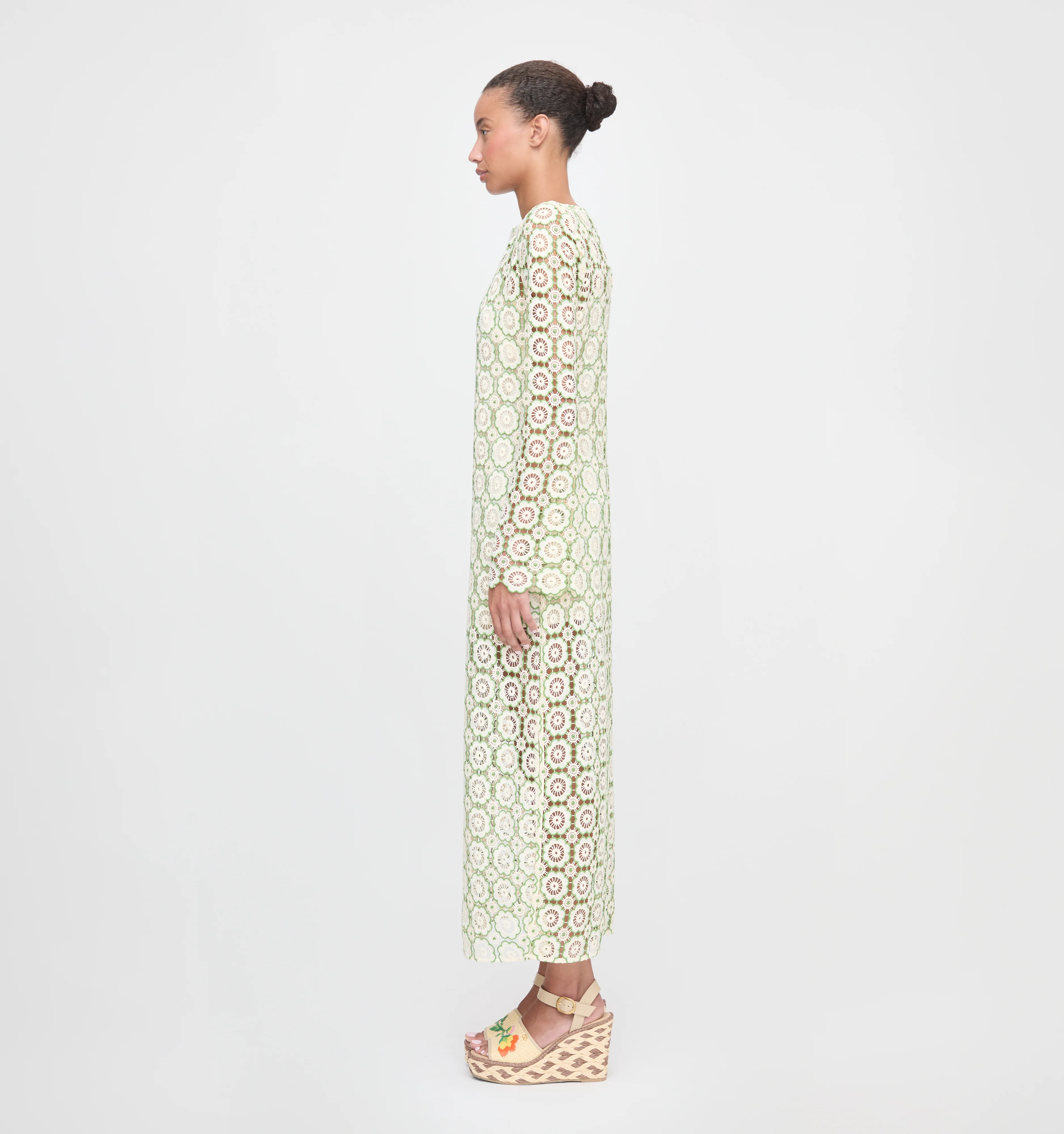 The Eliza Dress - Green Dahlia Lace - Image 3