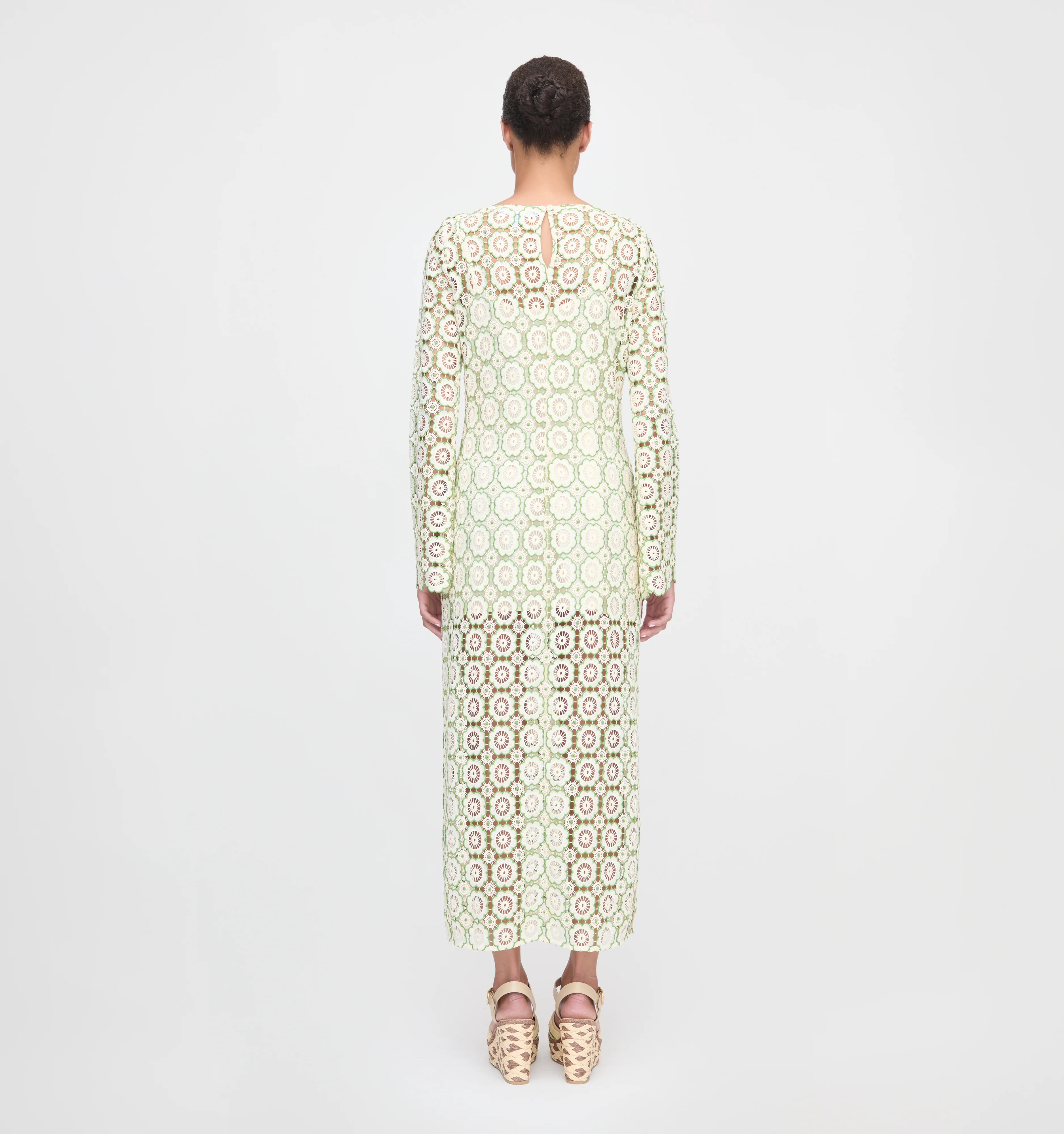 The Eliza Dress - Green Dahlia Lace - Image 4