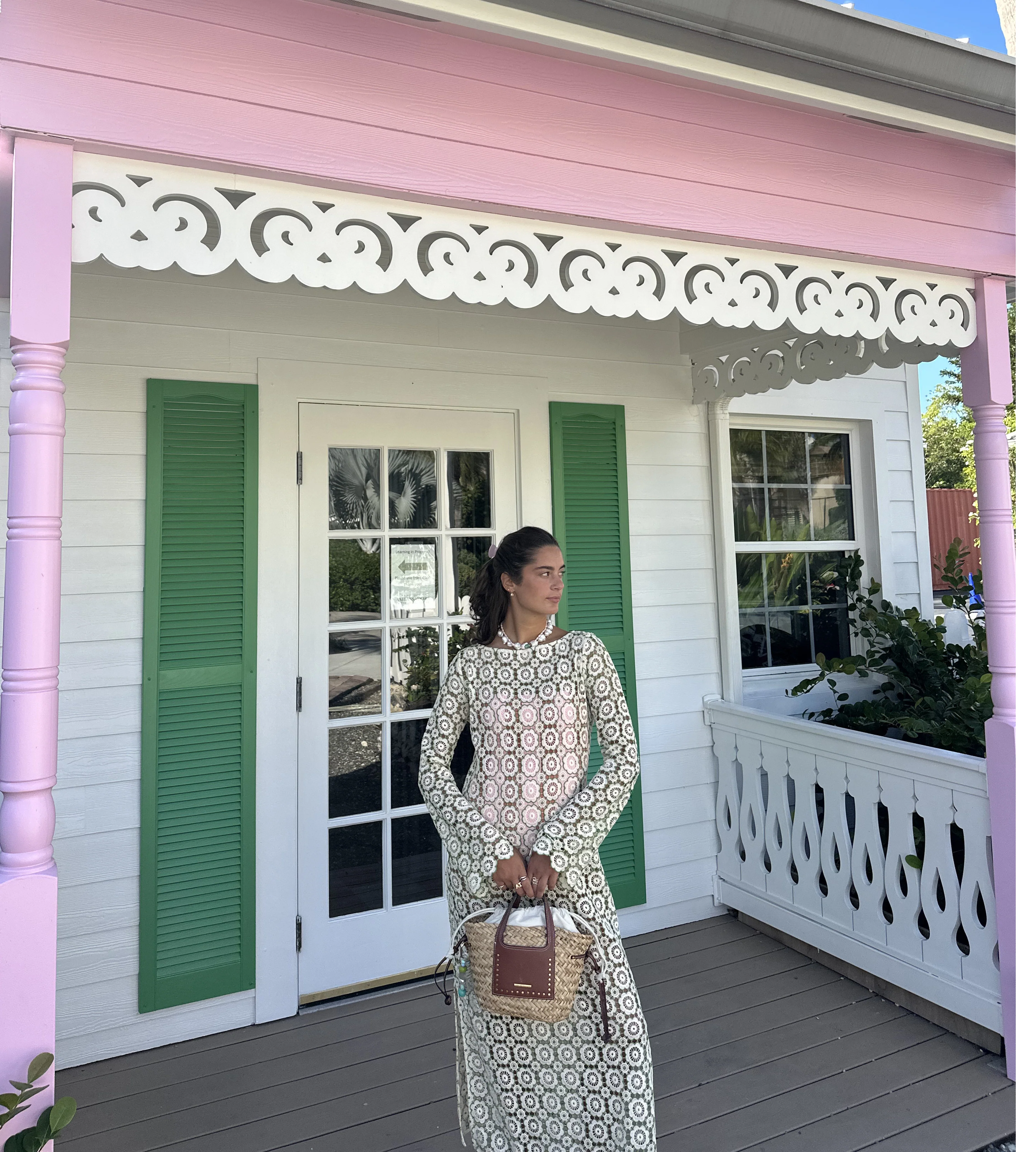 The Eliza Dress - Green Dahlia Lace - Image 5