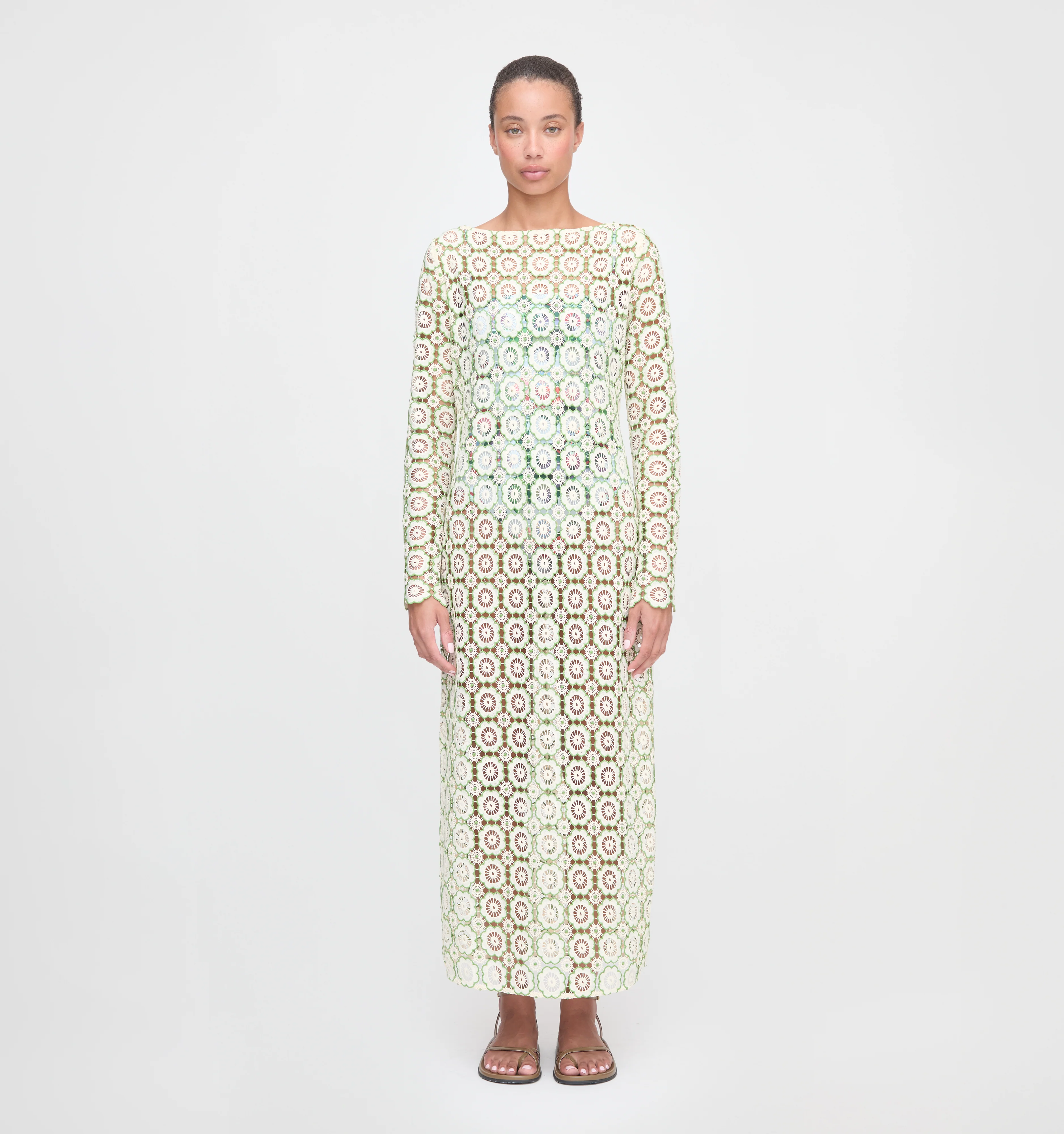 The Eliza Dress - Green Dahlia Lace - Image 7