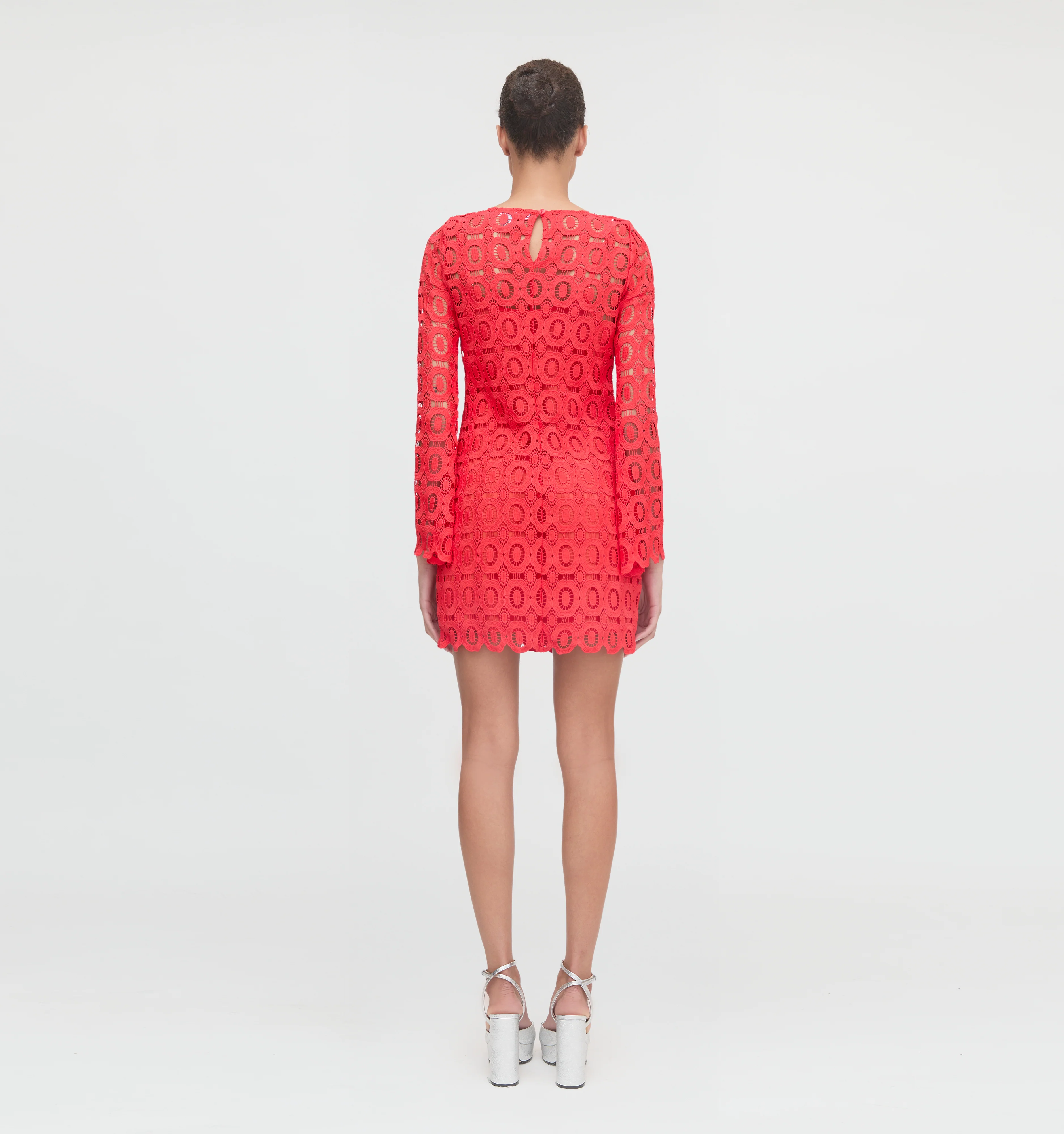 The Eliza Mini Dress - Poppy Lace - Image 5