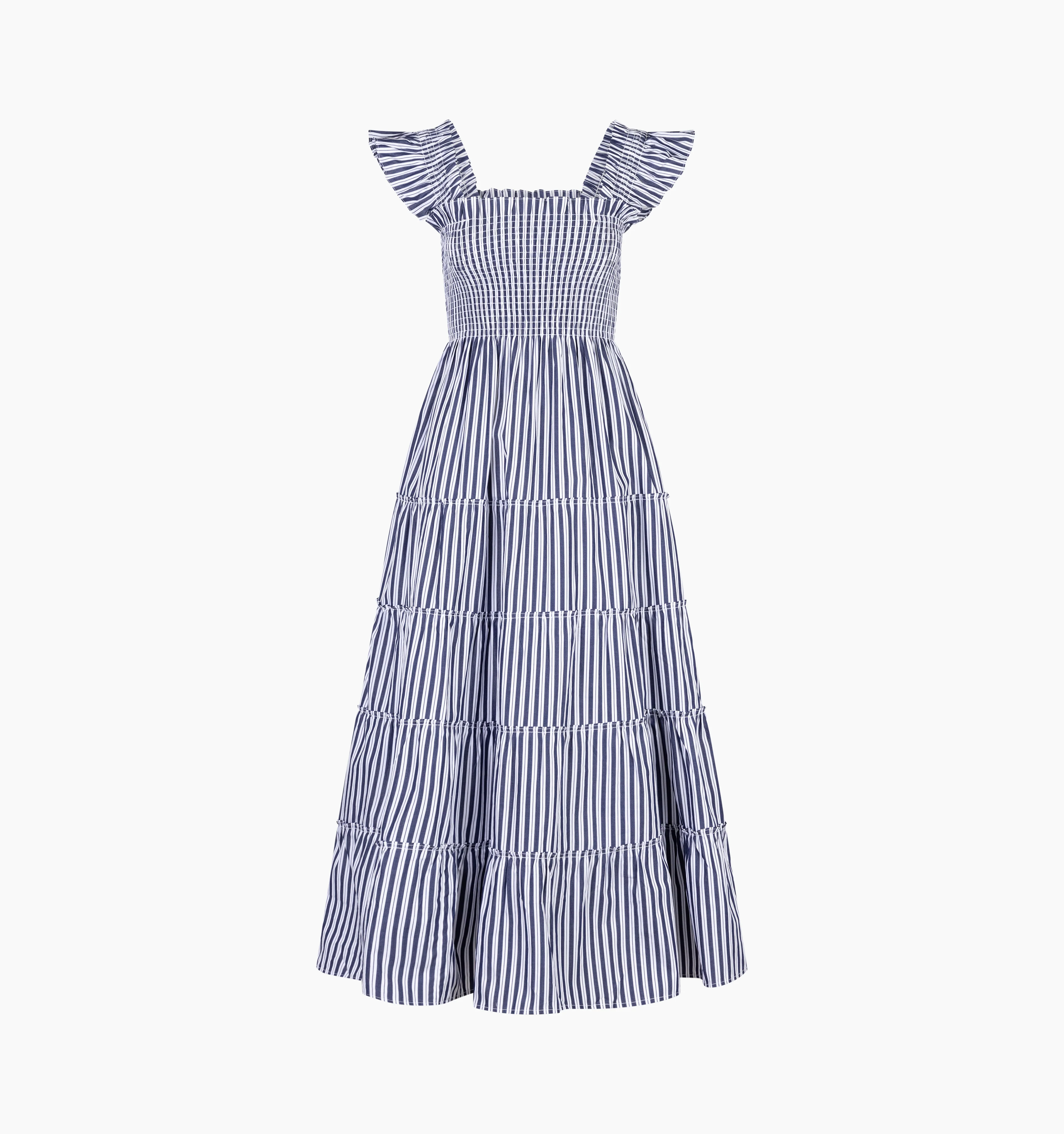 The Ellie Maxi Nap Dress - Navy Stripe - Image 6
