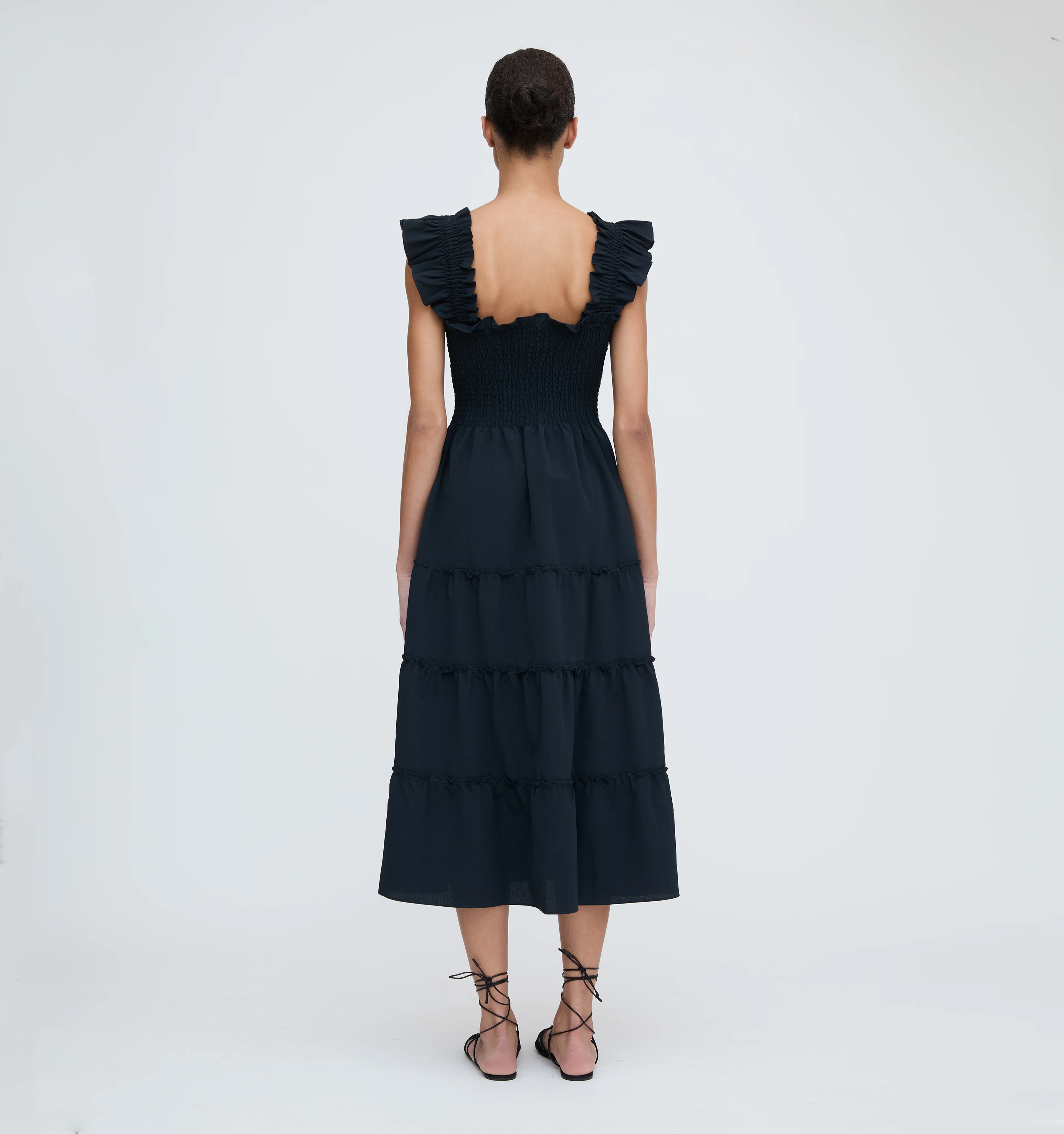 The Ellie Nap Dress - Black Crepe - Image 3