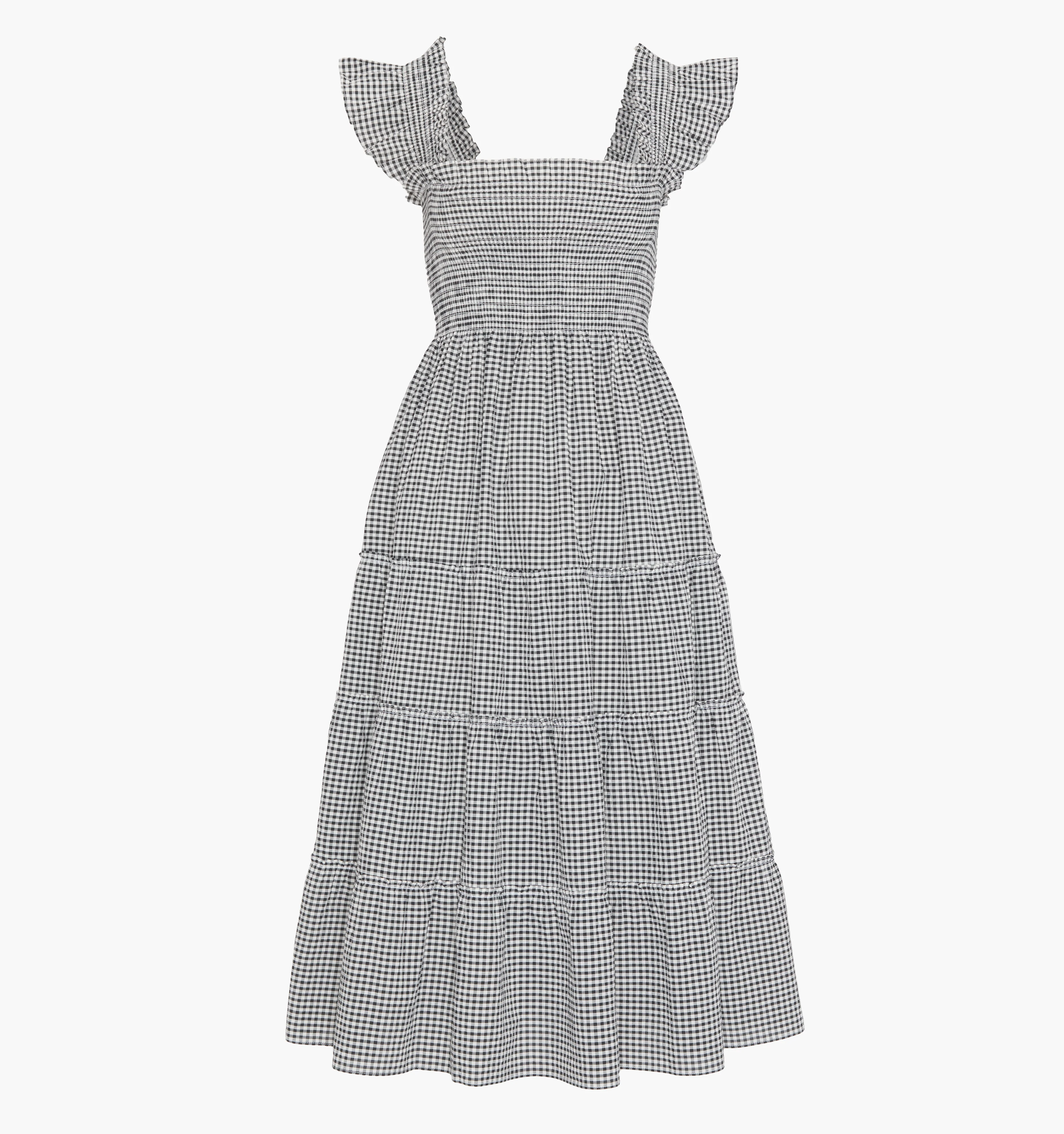 The Ellie Nap Dress - Black/Sand Gingham - Image 5