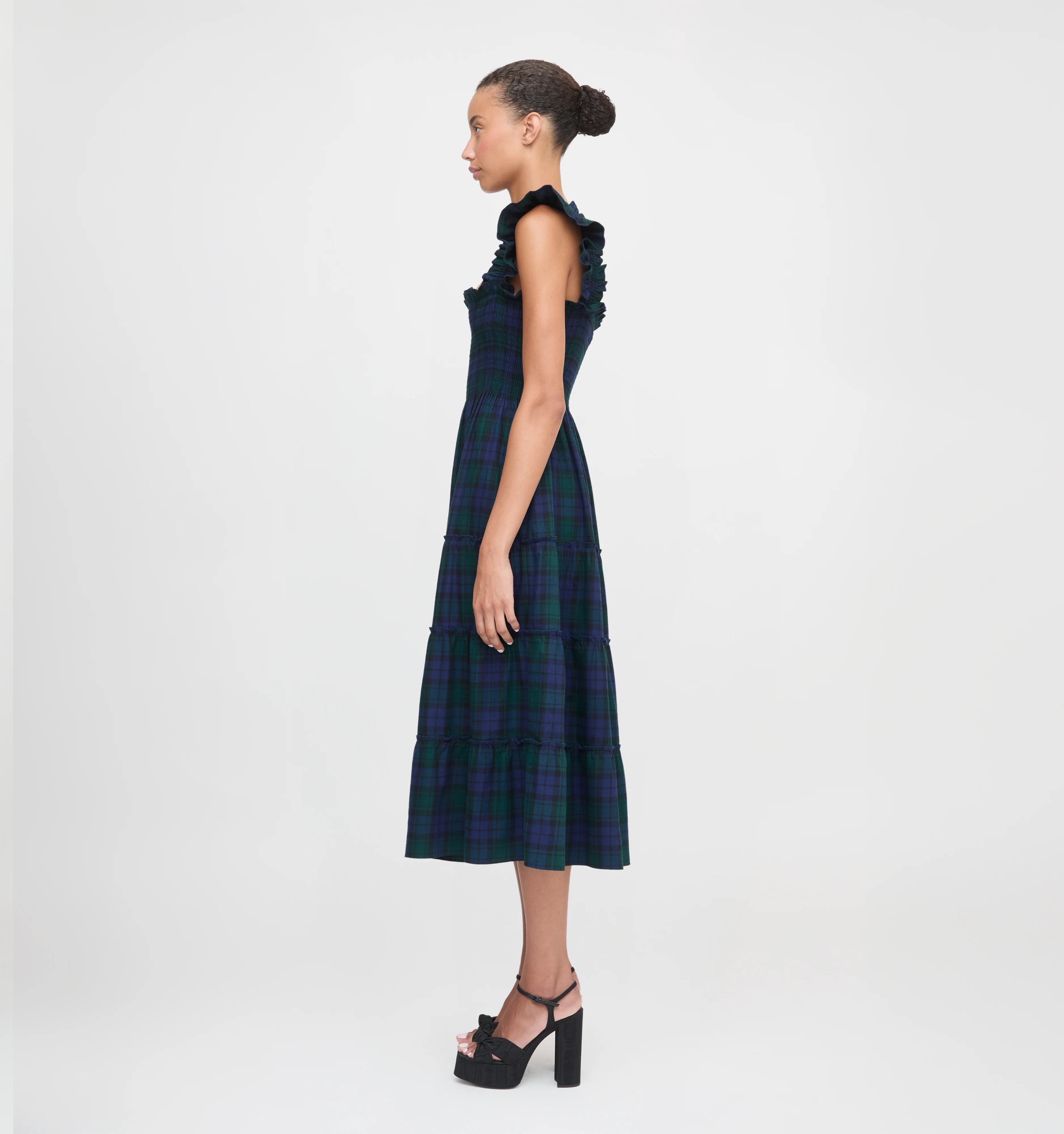 The Ellie Nap Dress - Blackwatch Tartan - Image 3