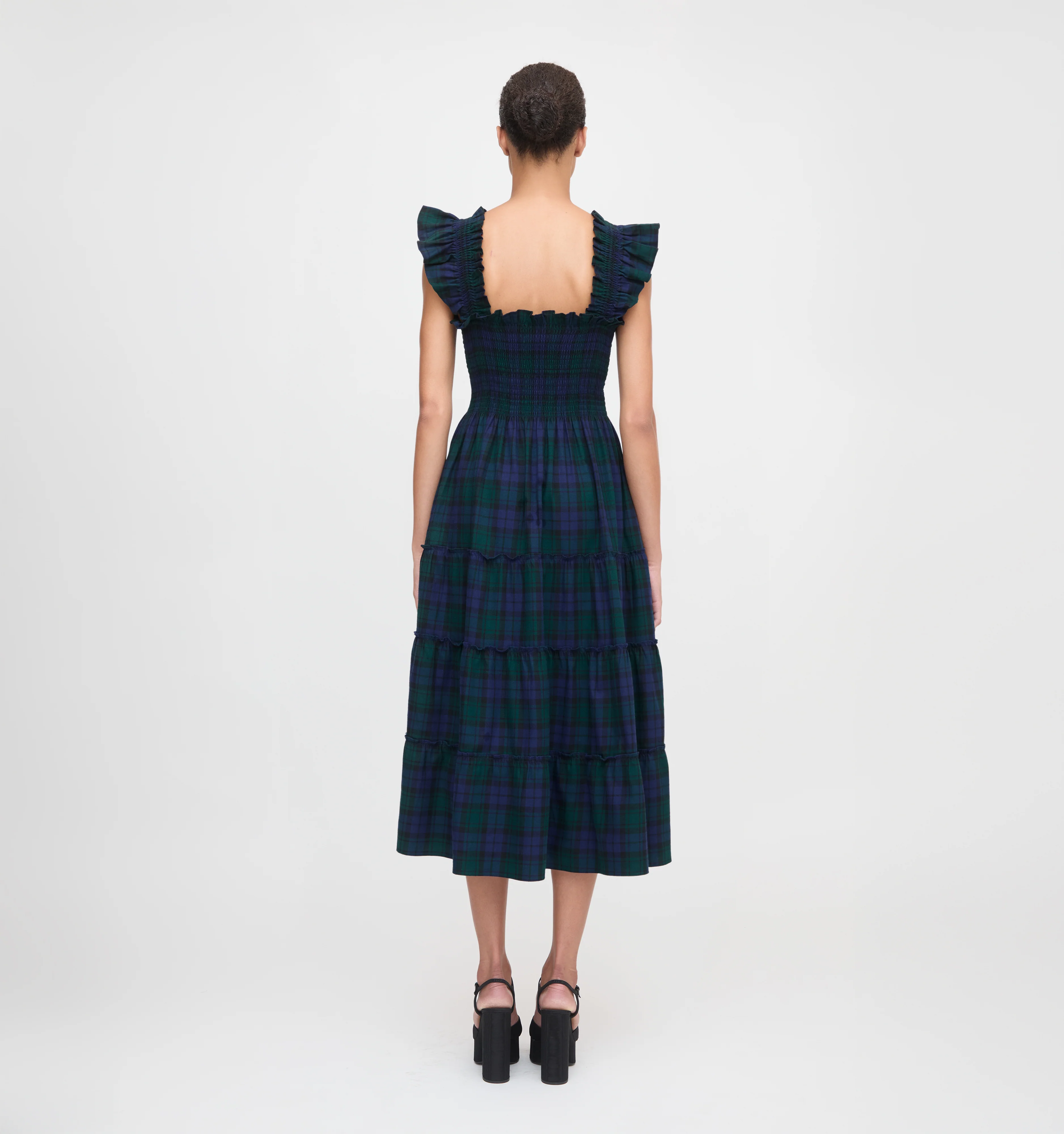 The Ellie Nap Dress - Blackwatch Tartan - Image 4