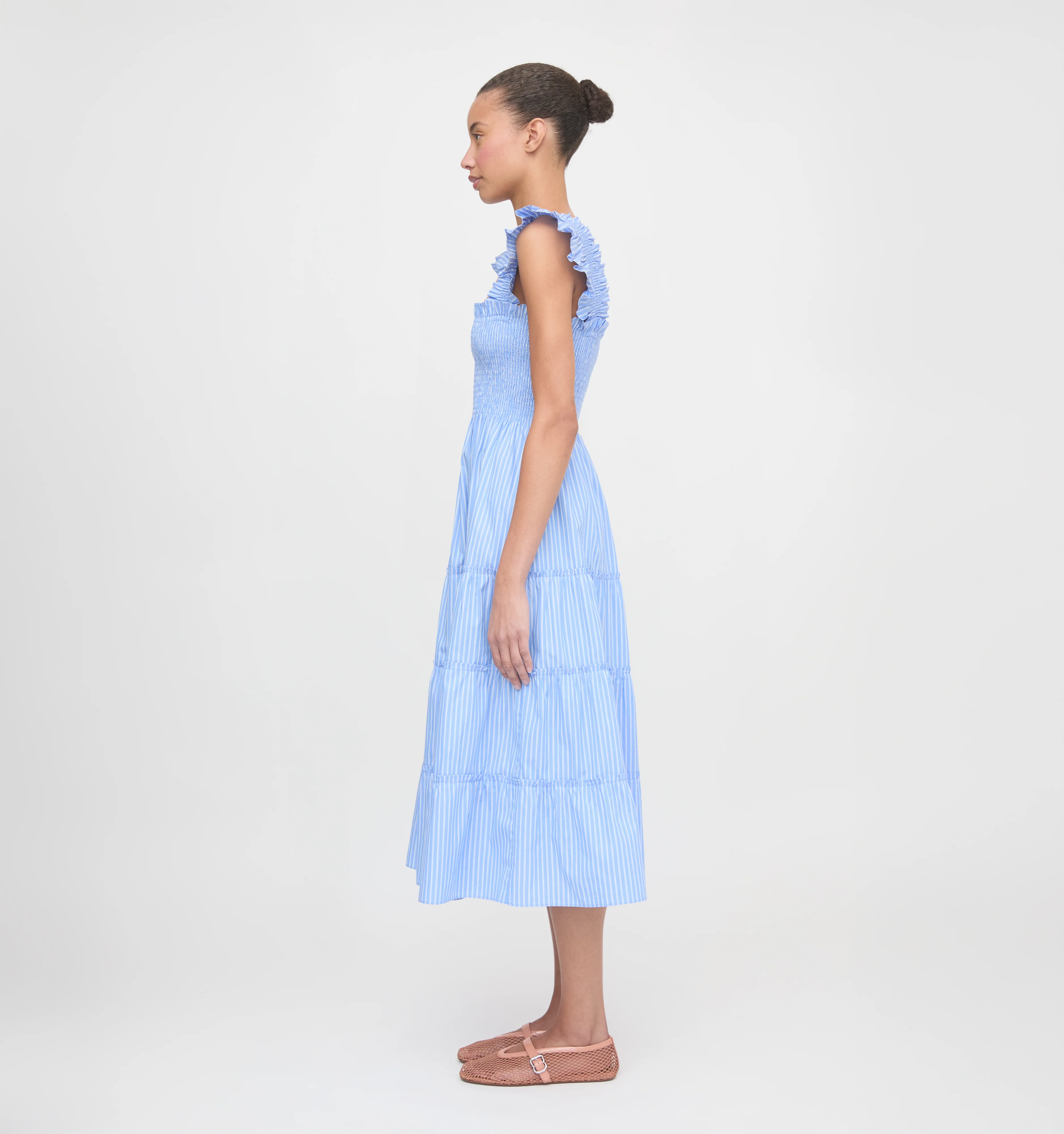 The Ellie Nap Dress - Blue Stripe - Image 3