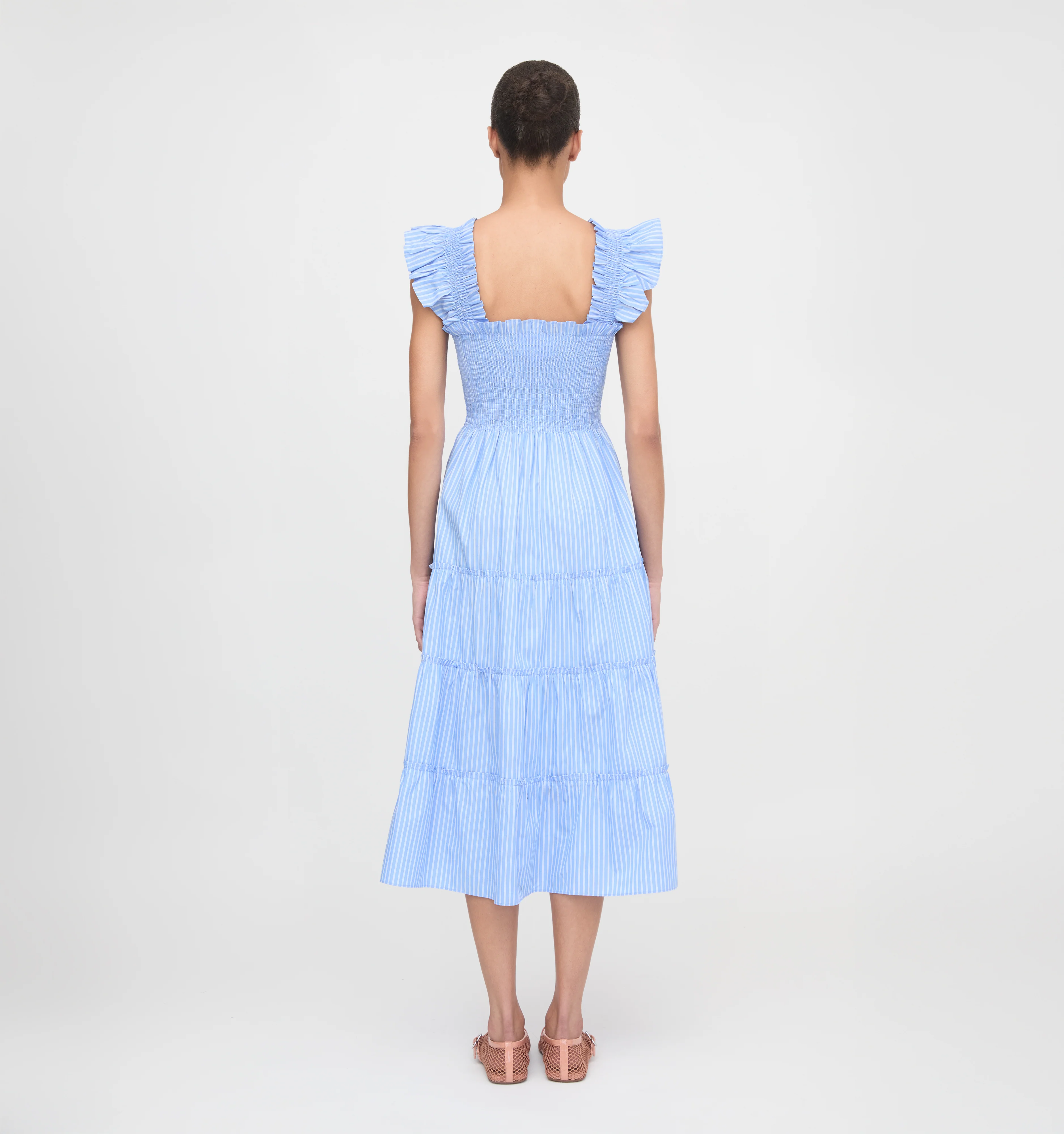 The Ellie Nap Dress - Blue Stripe - Image 4