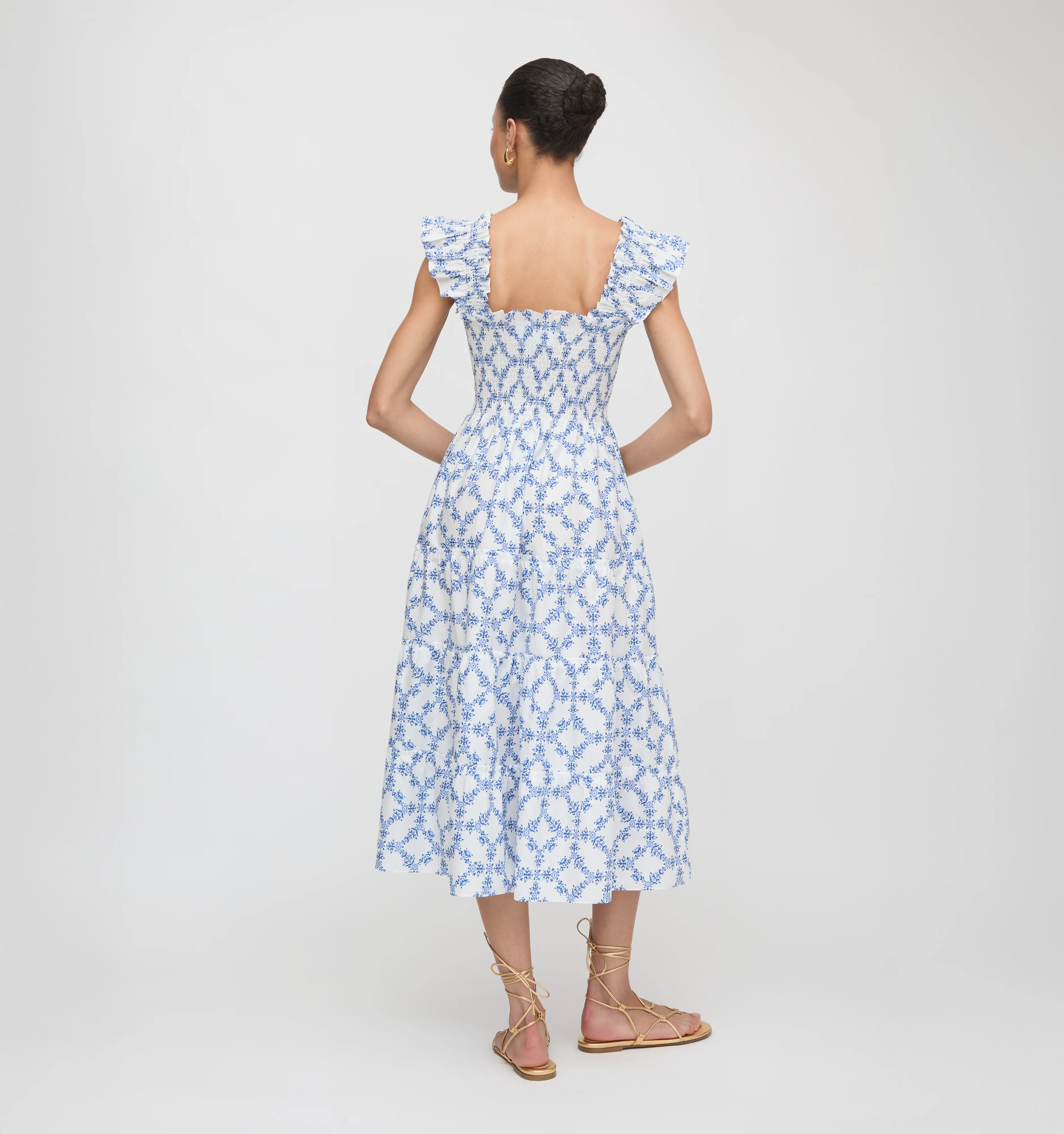 The Ellie Nap Dress - Blue Marigold Block - Image 3