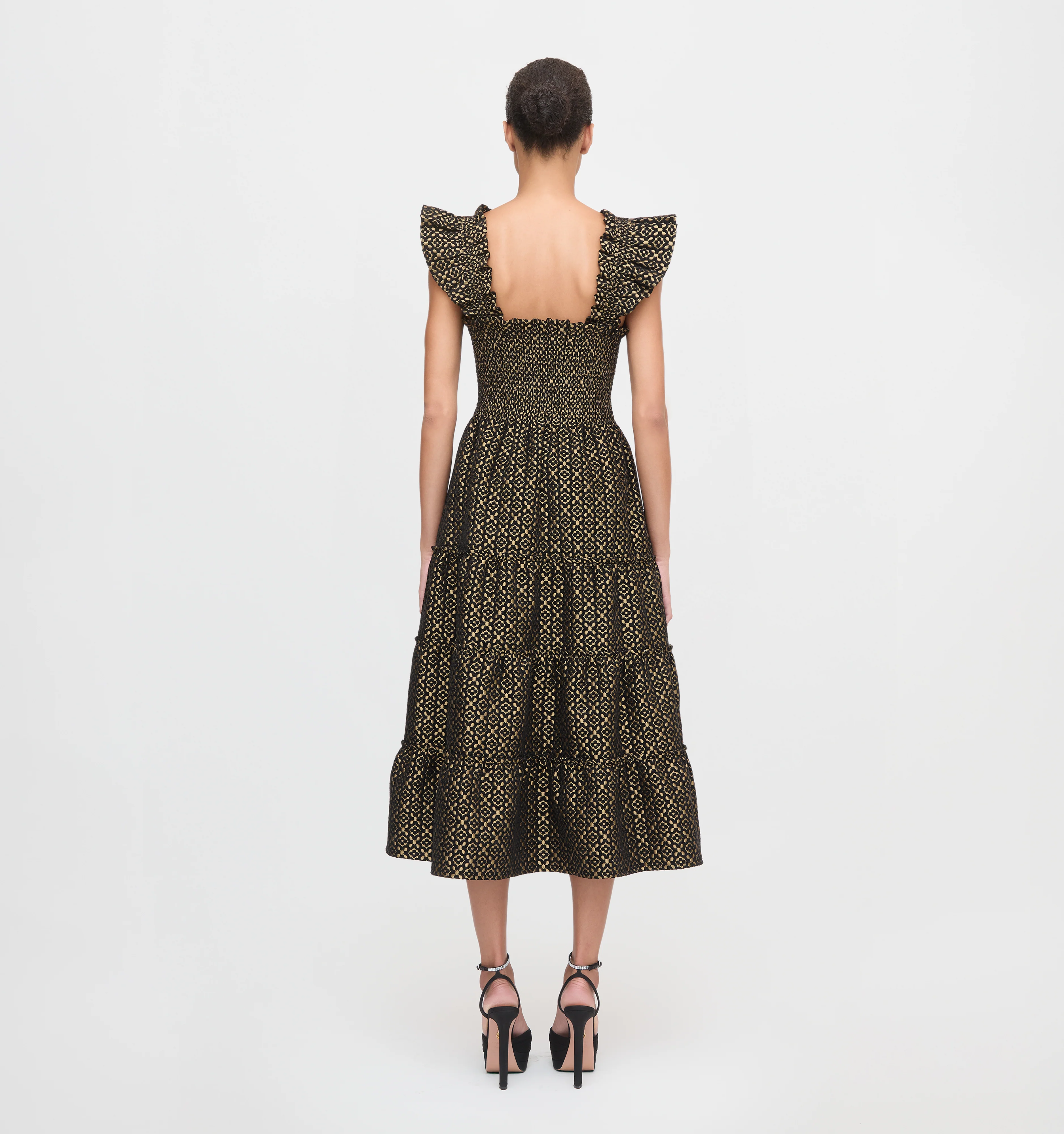 The Ellie Nap Dress - Metallic Brocade - Image 4