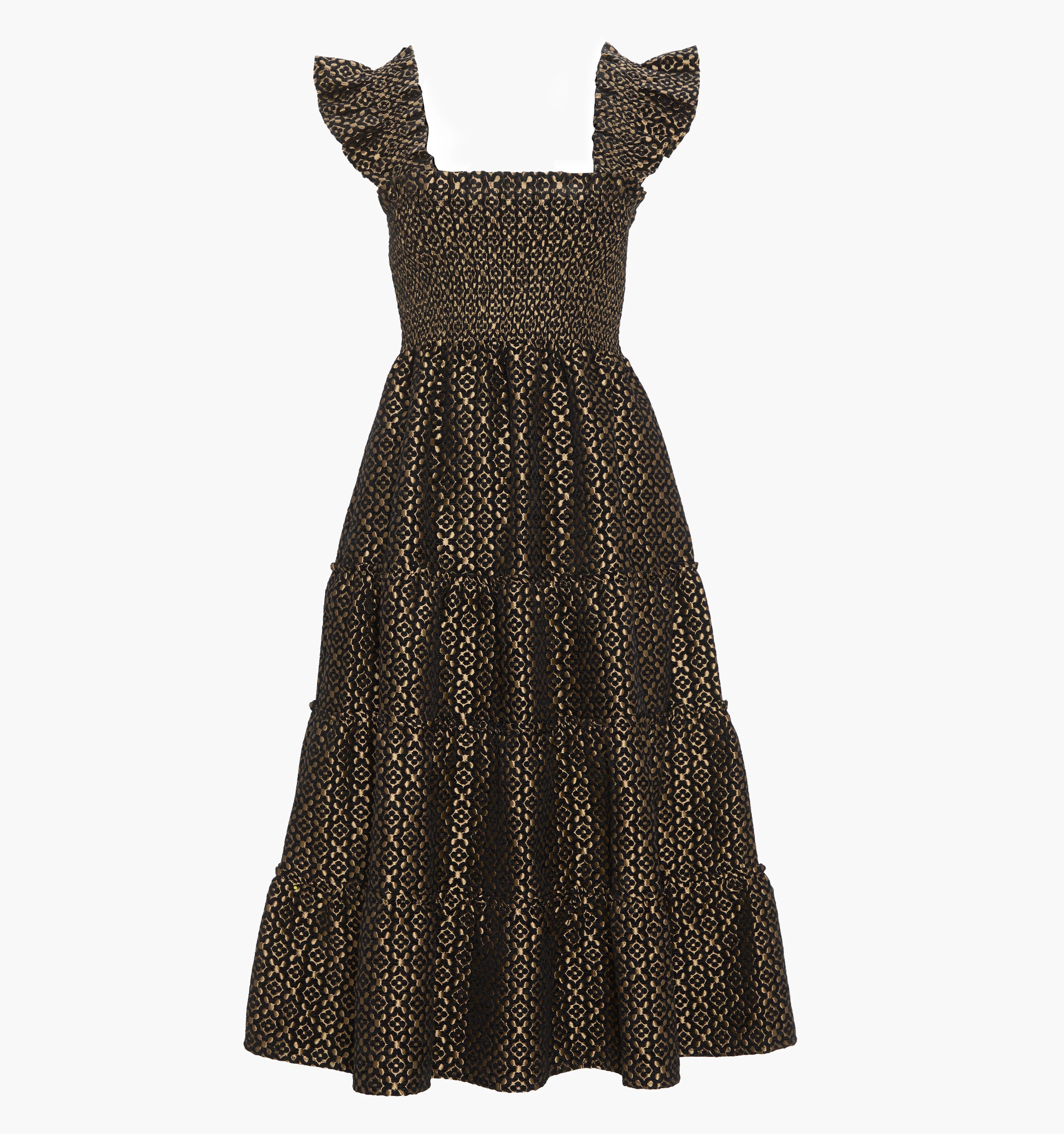 The Ellie Nap Dress - Metallic Brocade - Image 5