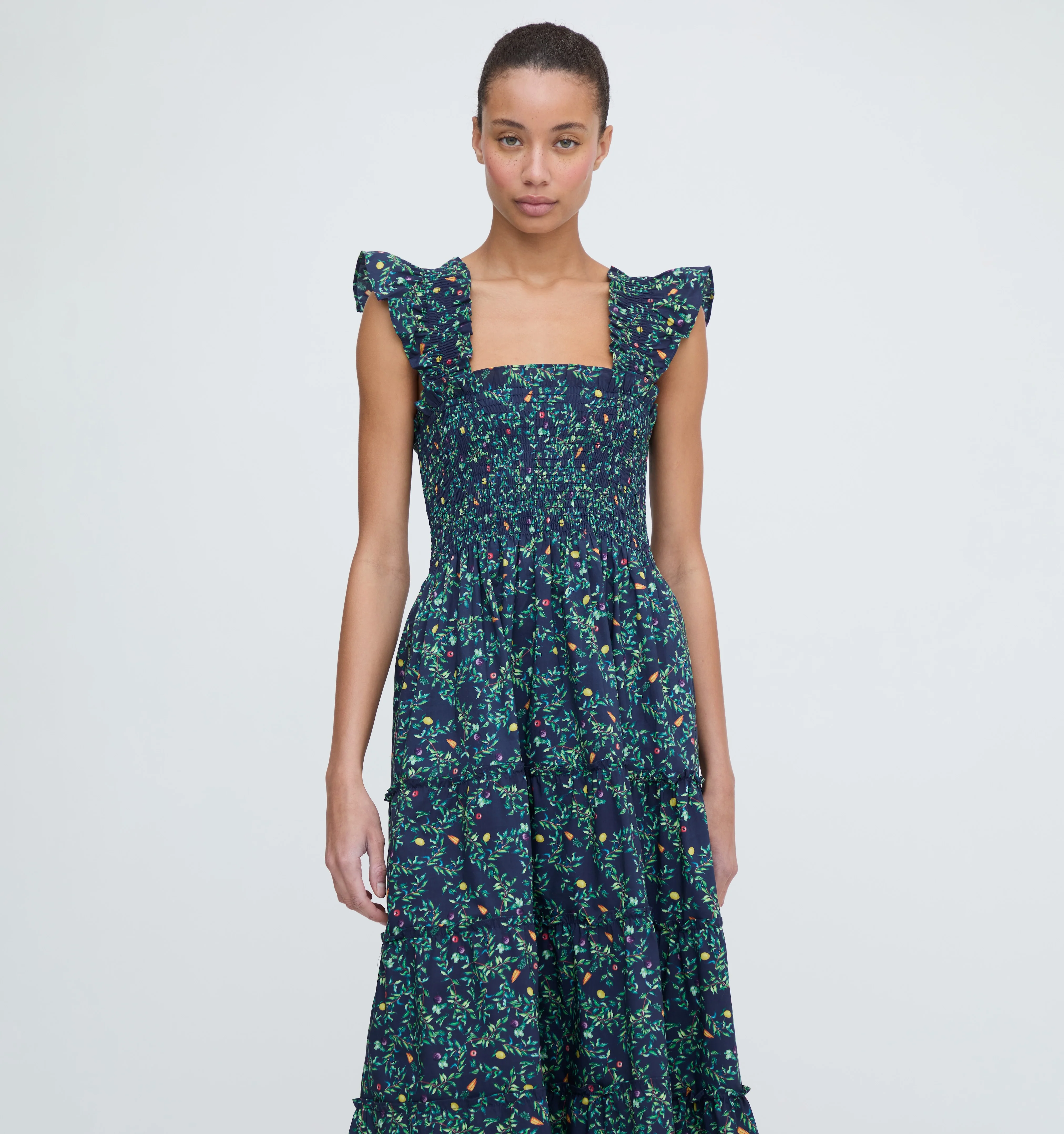 The Ellie Nap Dress - Midnight Garden Poplin - Image 4
