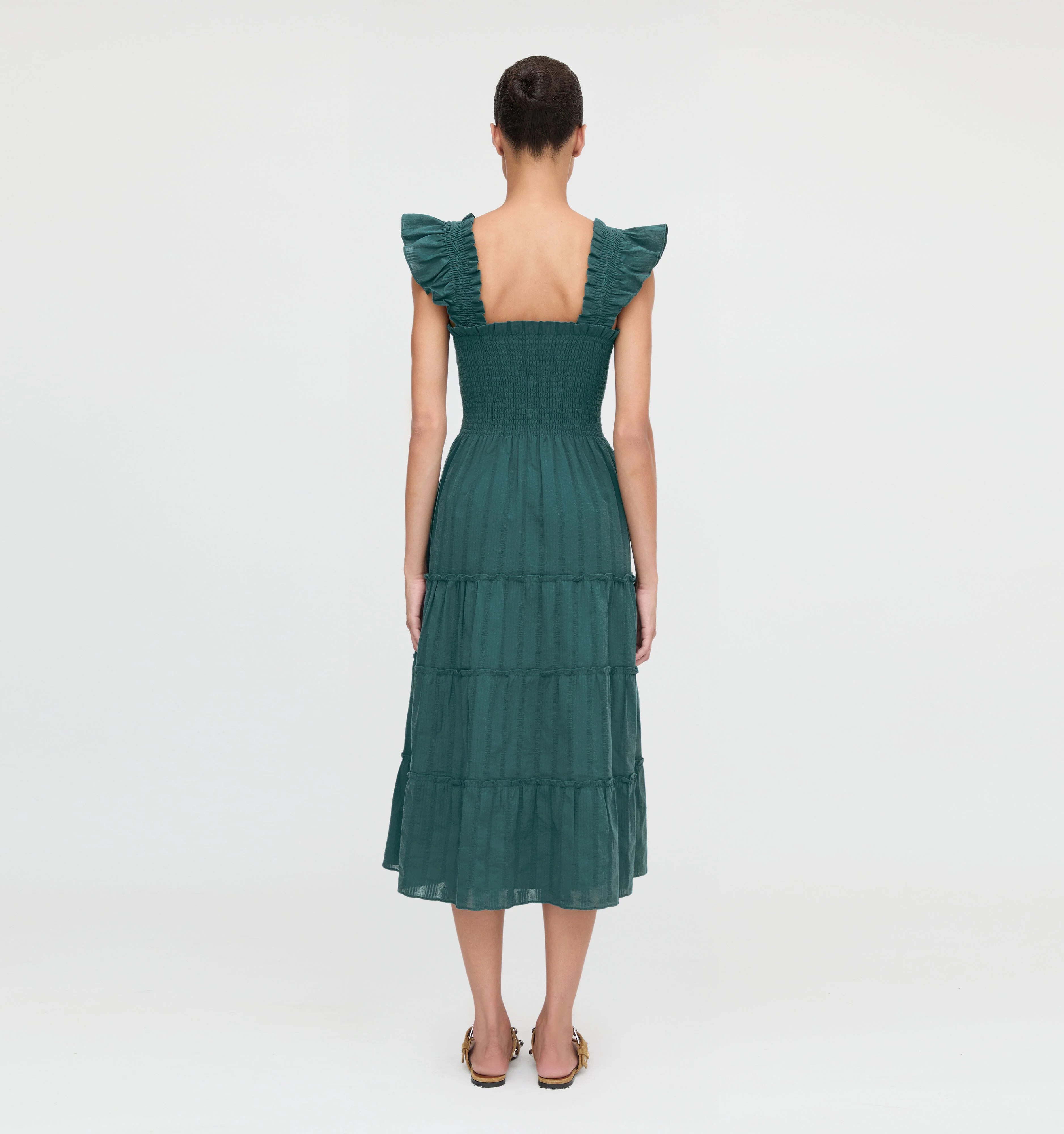 The Ellie Nap Dress - Midnight Green - Image 5
