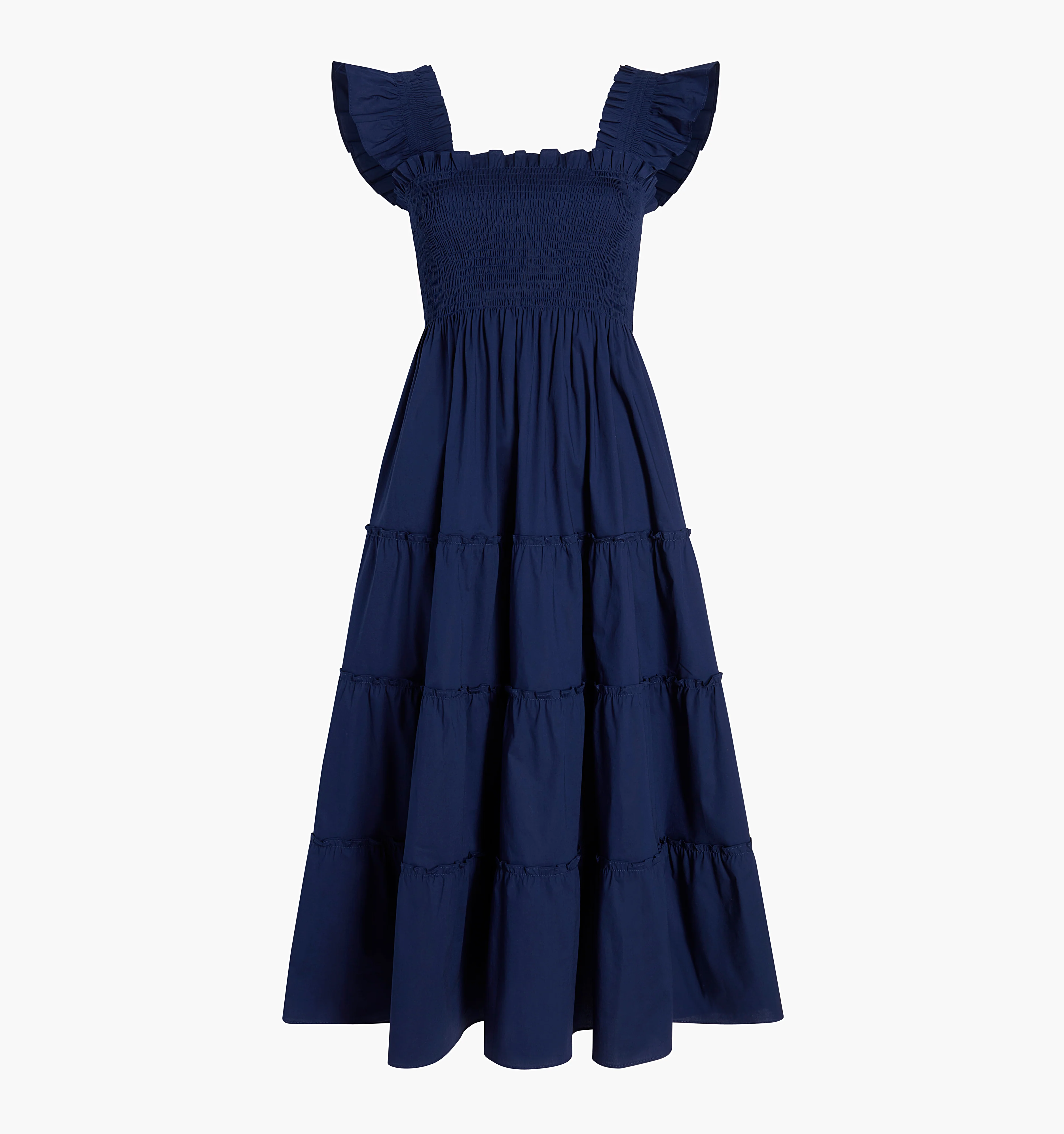 The Ellie Nap Dress - Navy Poplin - Image 5
