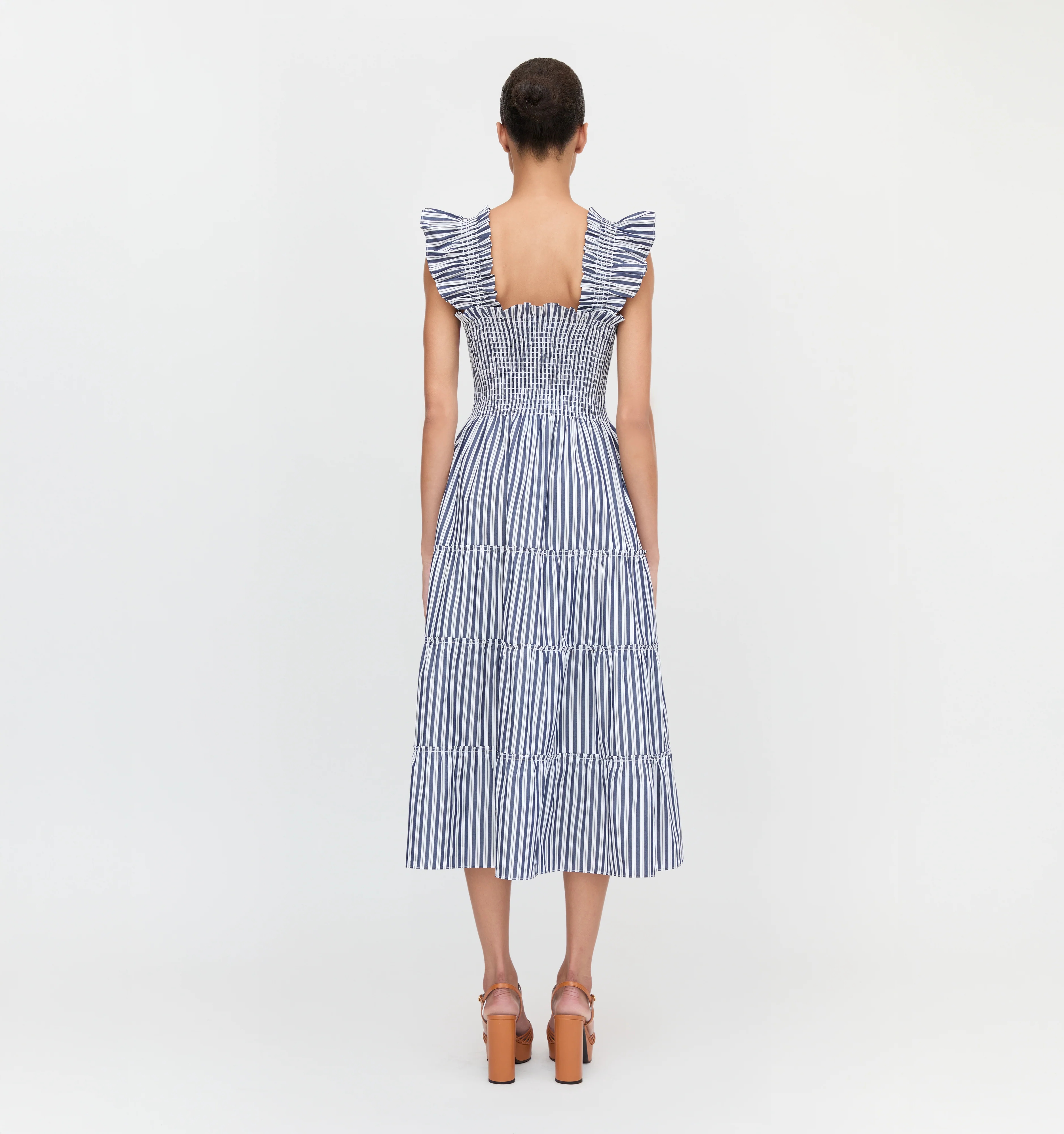 The Ellie Nap Dress - Navy Stripe - Image 4