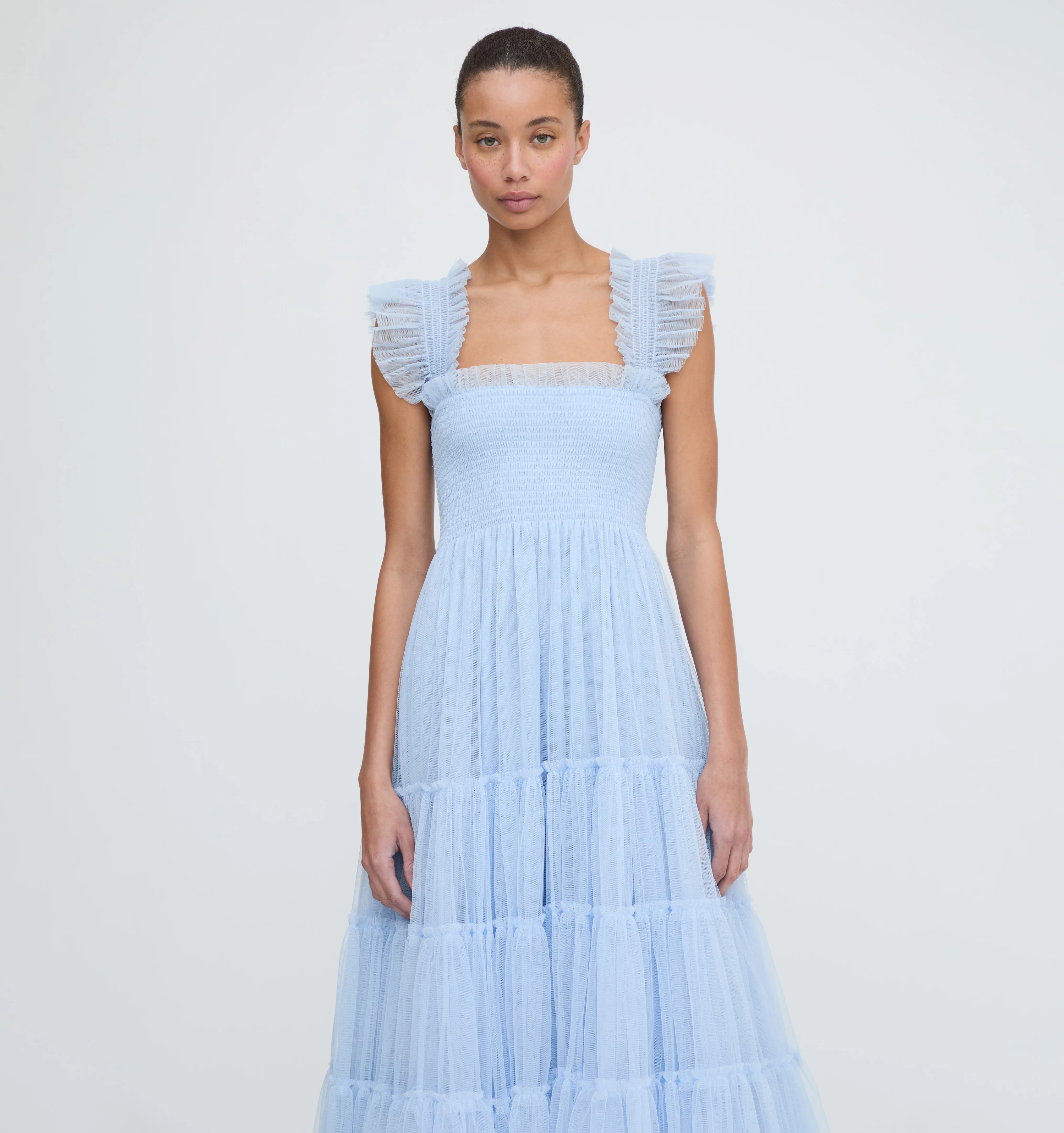 The Tulle Ellie Nap Dress - Powder Blue Tulle - Image 4