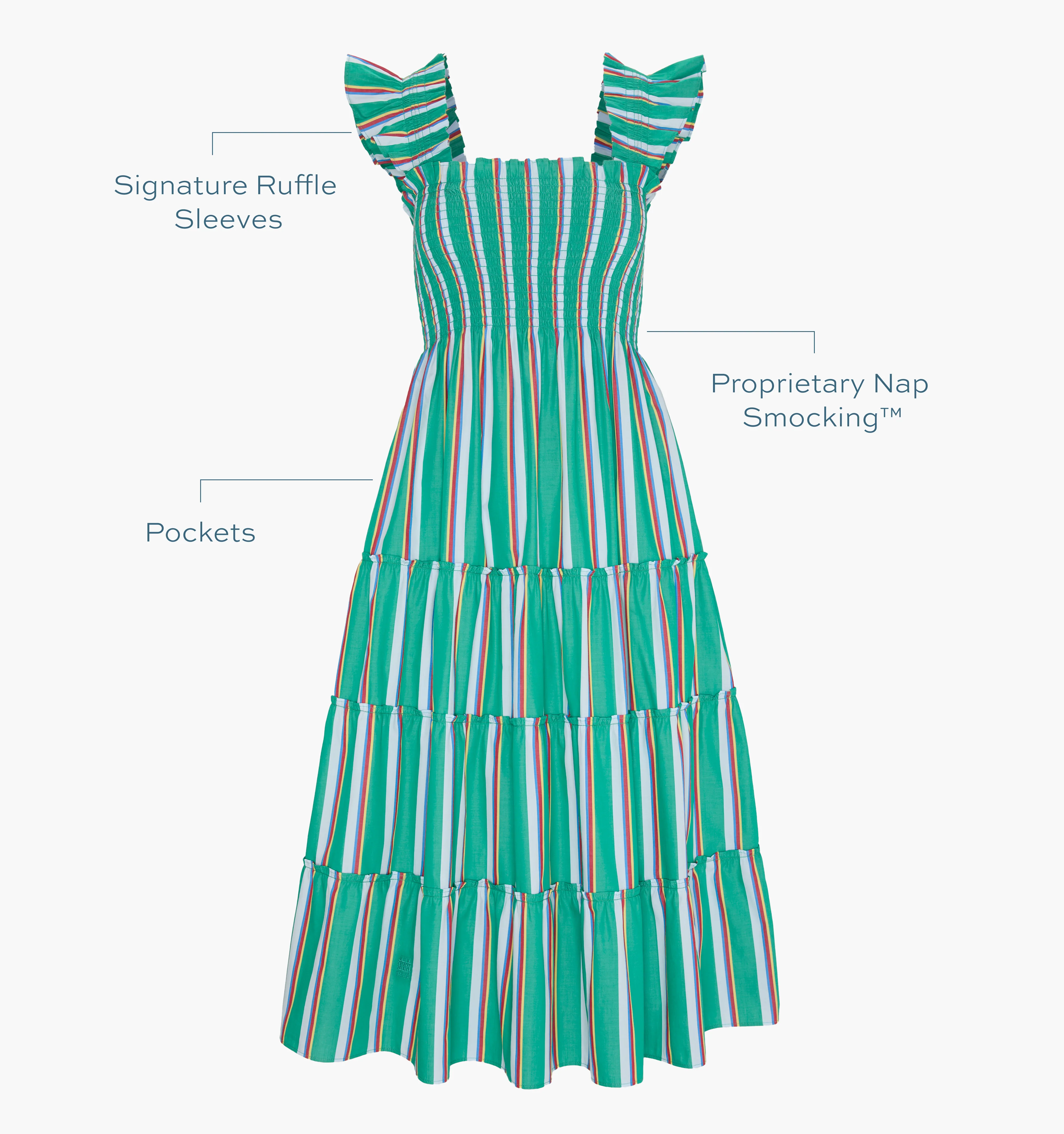 The Ellie Nap Dress - Sunset Stripe - Image 5