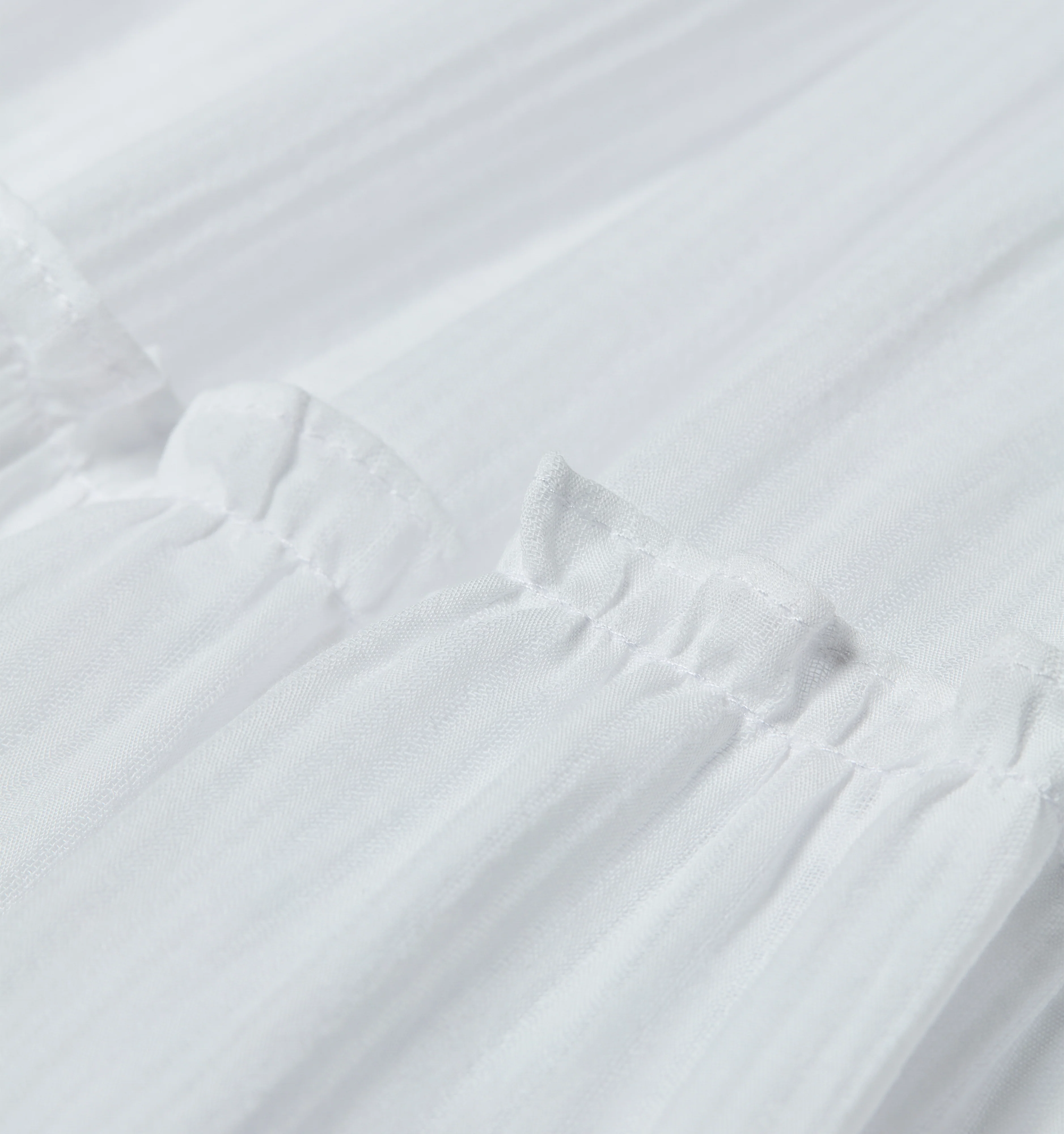 The Ellie Nap Dress - White Shadow Stripe - Image 5