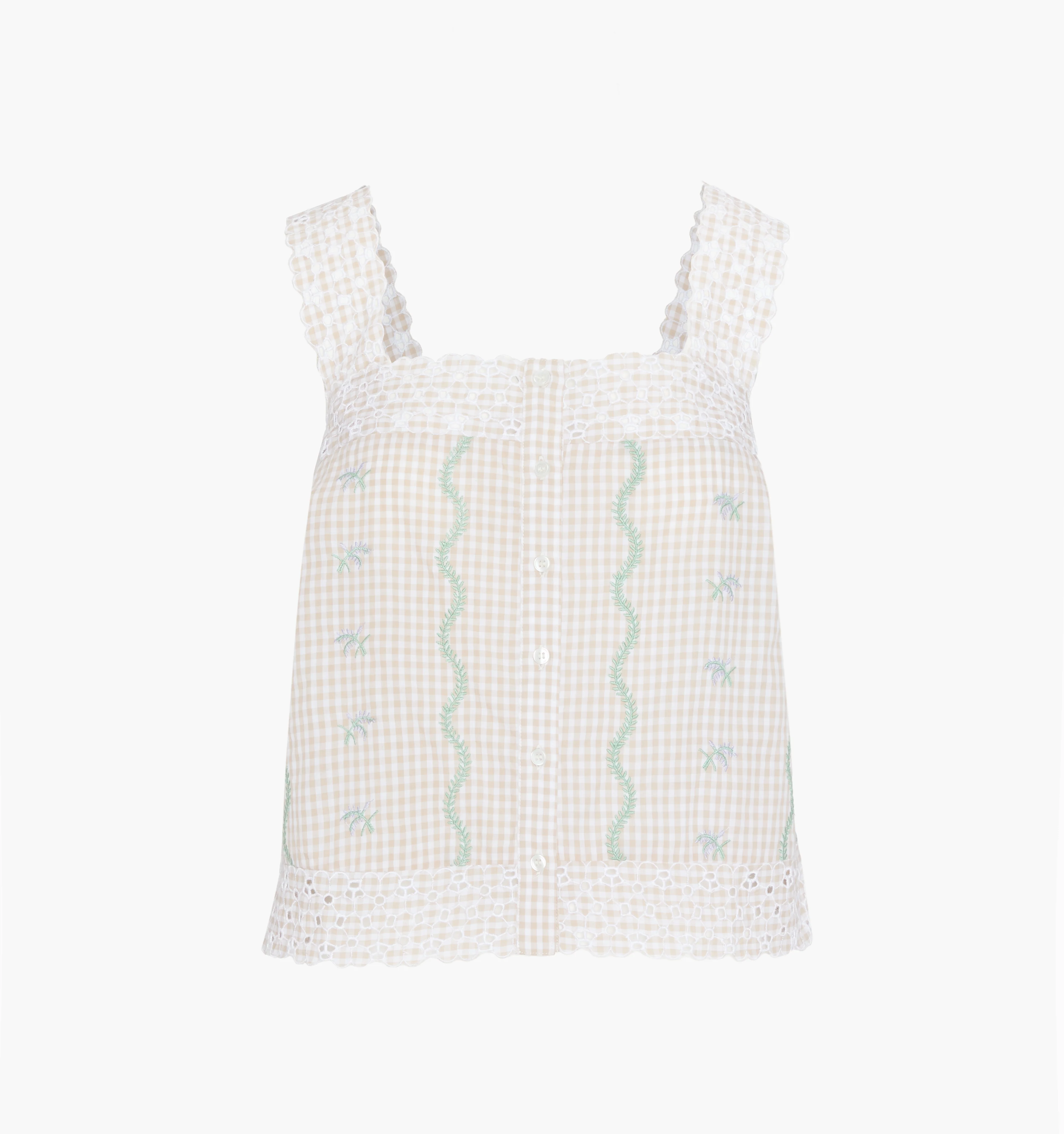 The Elroy Top - Gingham Vine - Image 4