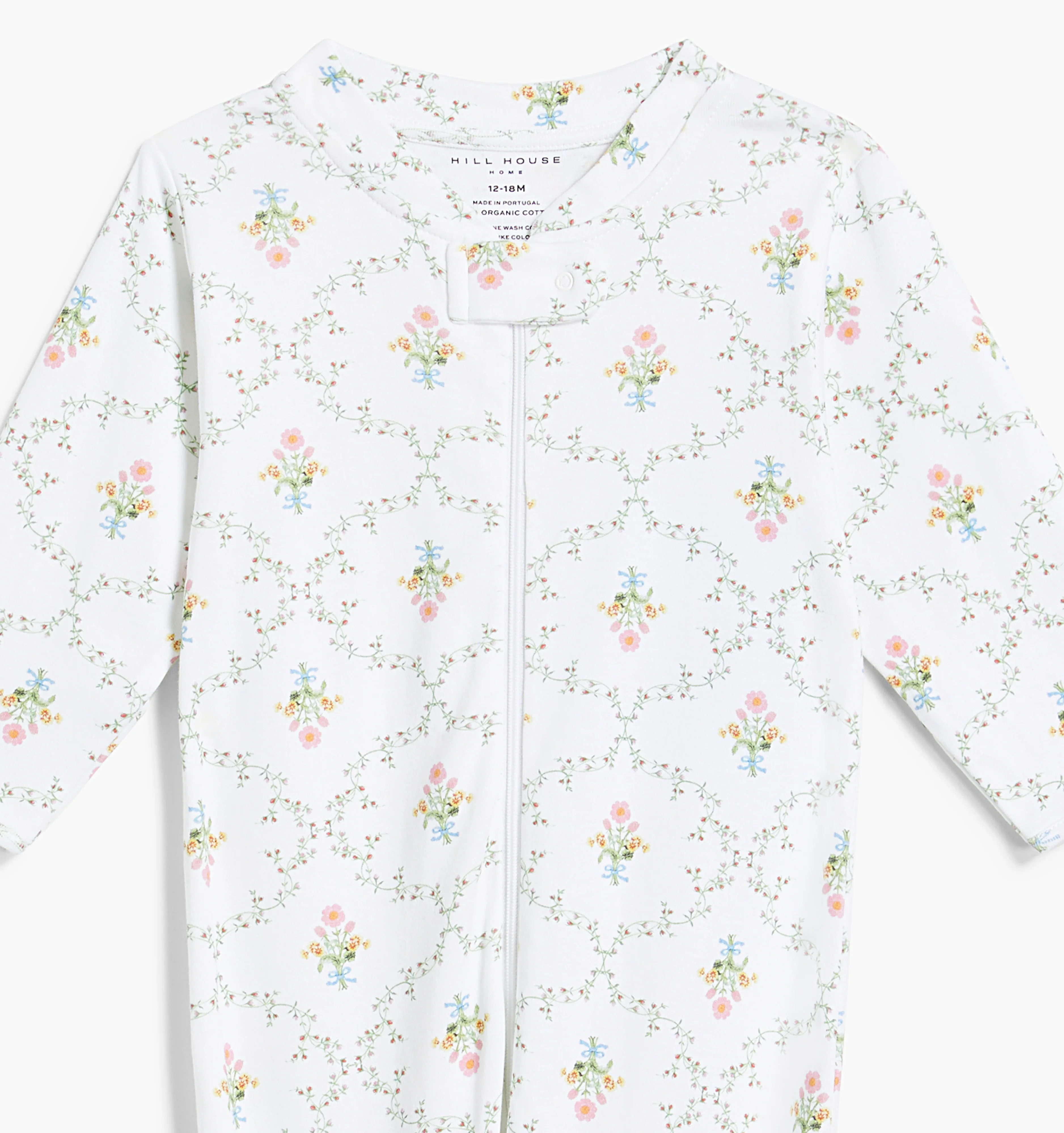 The Footie Pajama - Pastel Trellis - Image 2