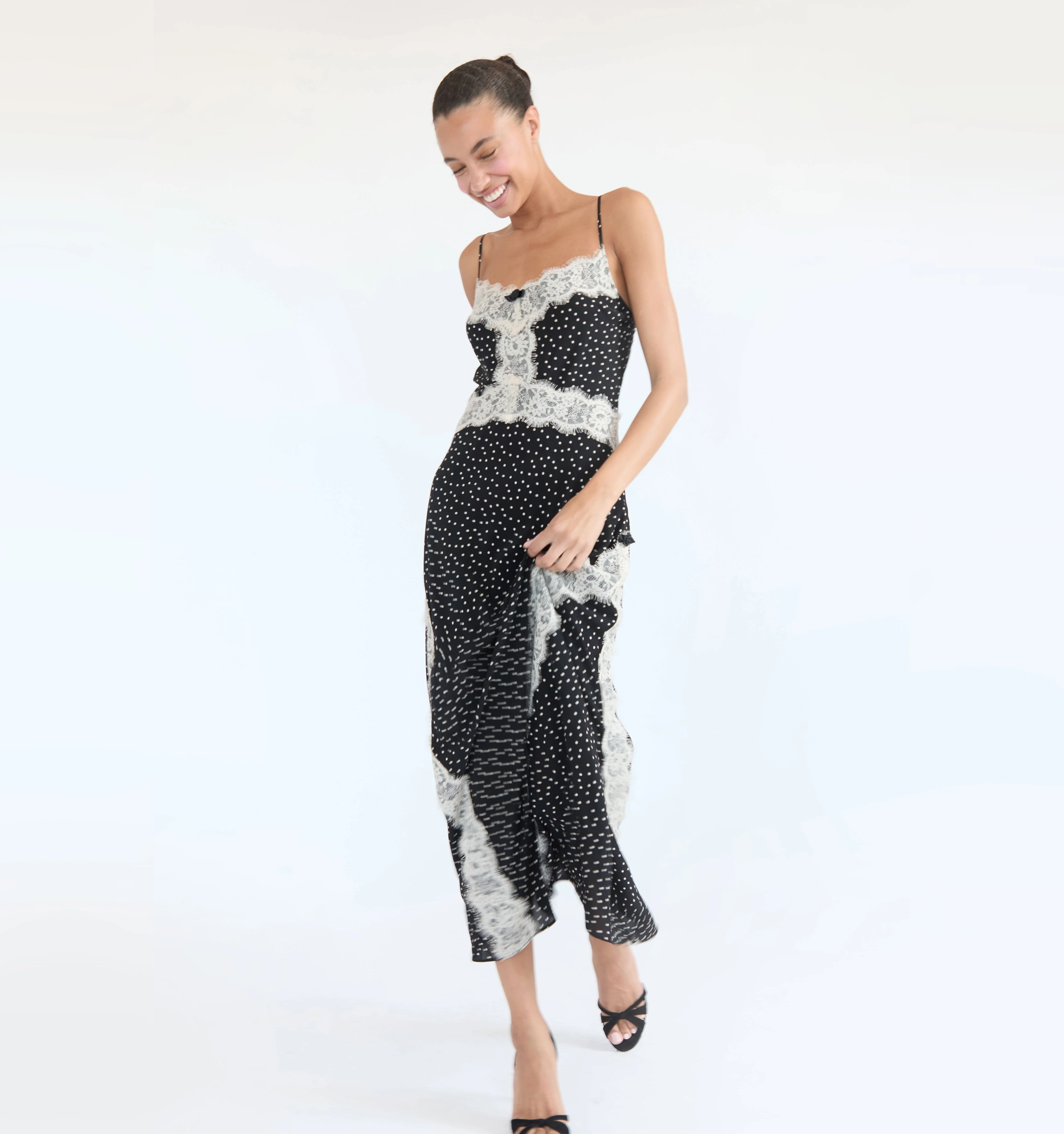 The Francesca Dress - Black Polka Dot - Image 5