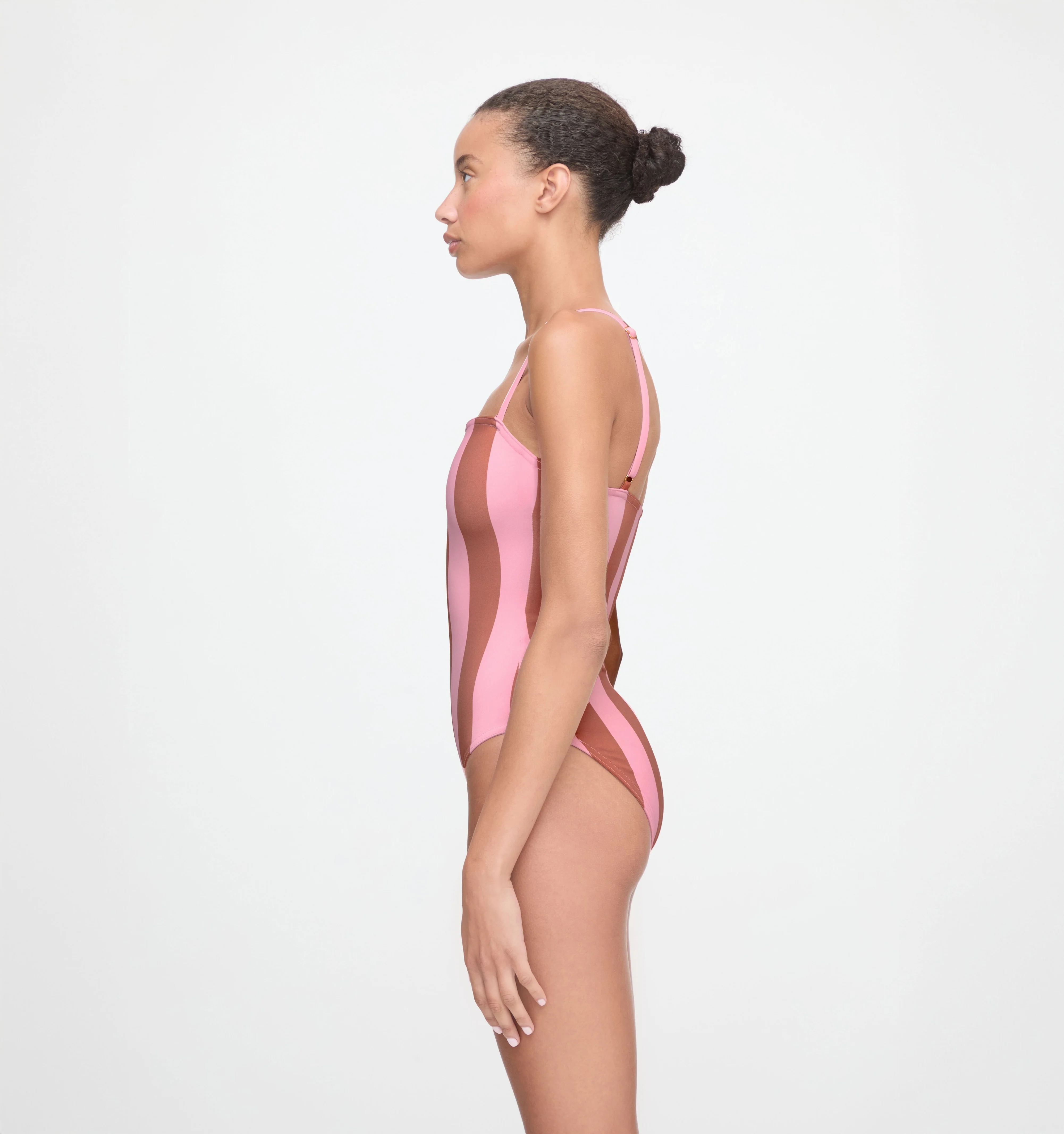 The Giana One Piece - Coral Cabana Stripe - Image 3
