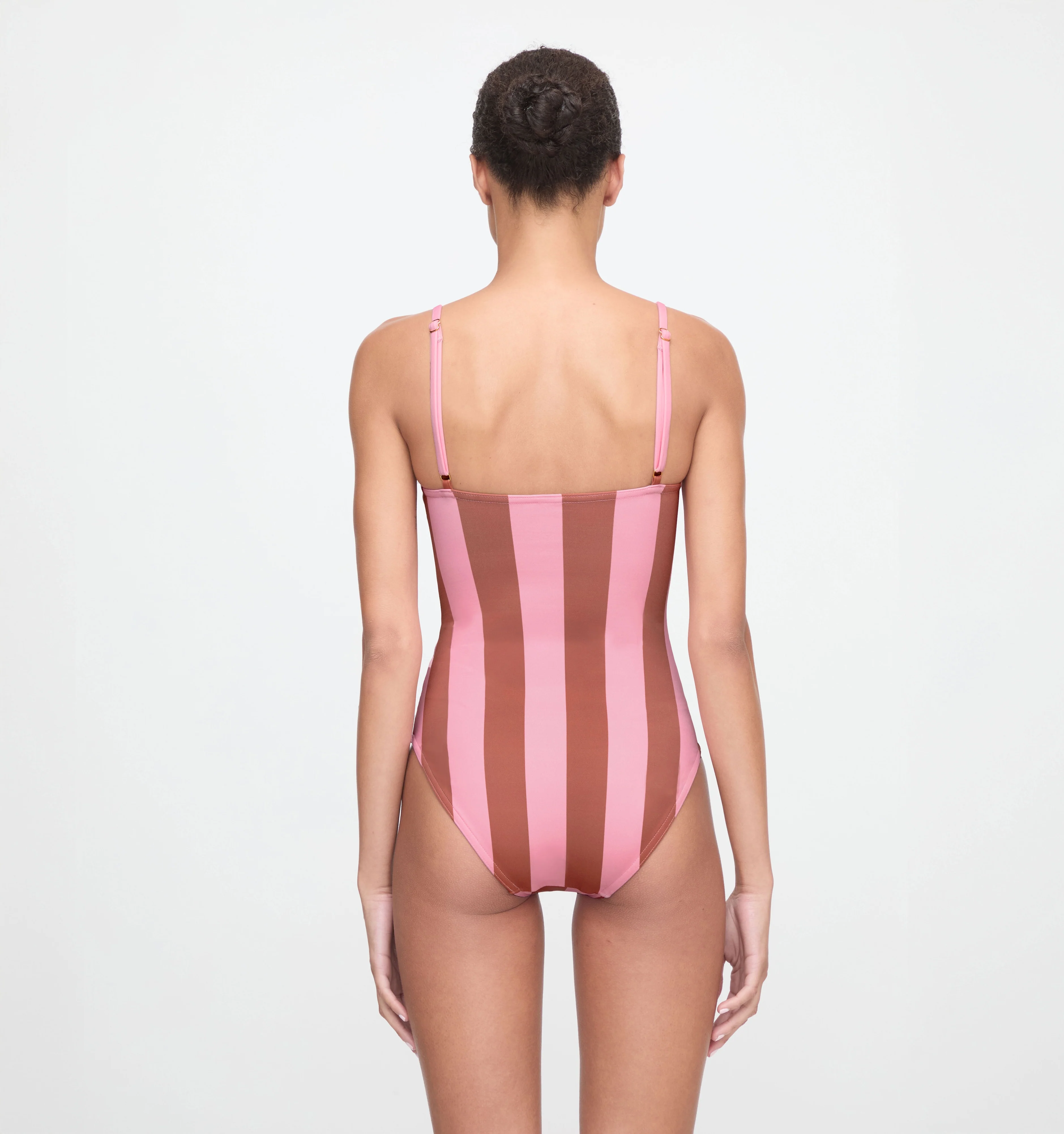The Giana One Piece - Coral Cabana Stripe - Image 4